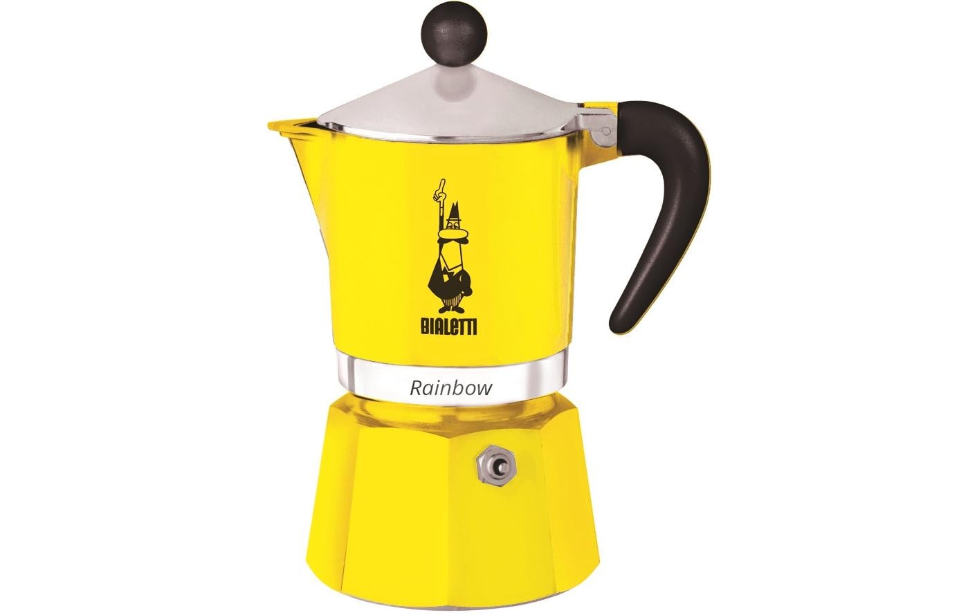 Bialetti Espressokocher Rainbow 3 Tassen, Gelb