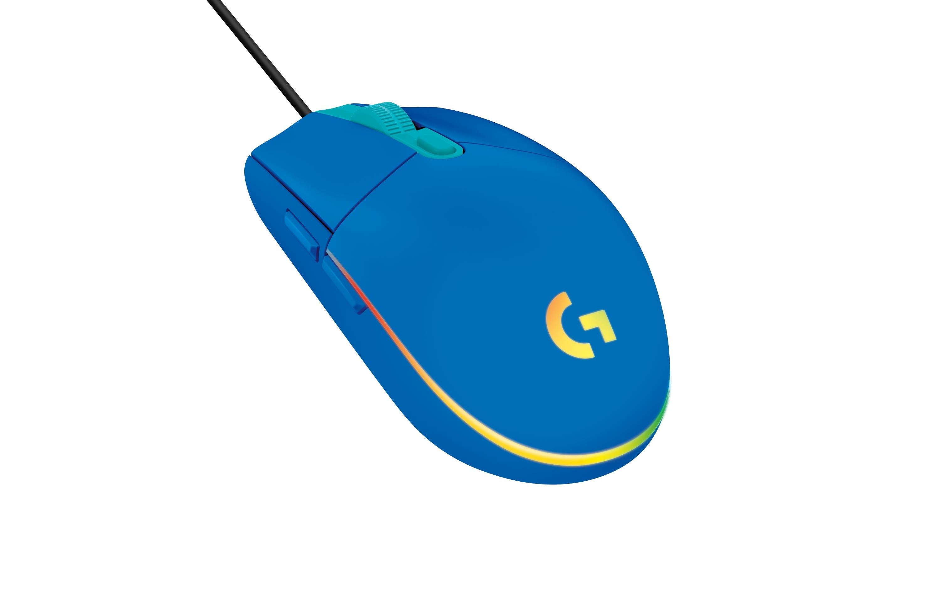 Logitech Gaming-Maus G203 Lightsync Blau
