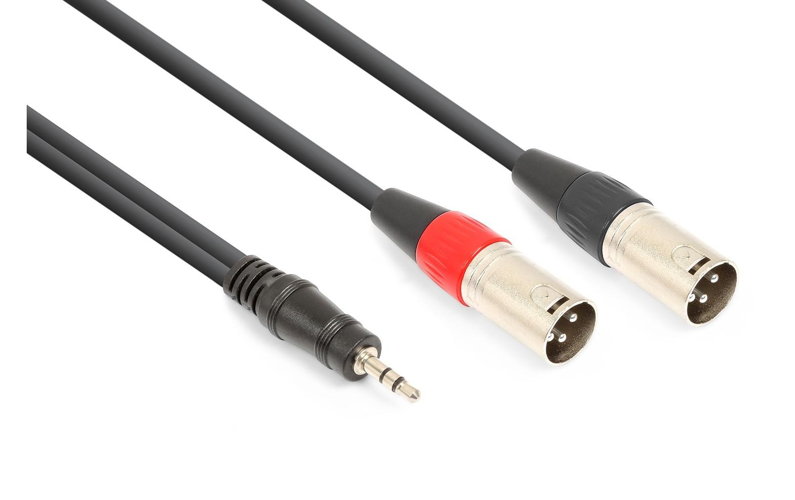 Vonyx CX322-1 XLR 3 Pole, male - 3.5 mm Klinke 1.5 m