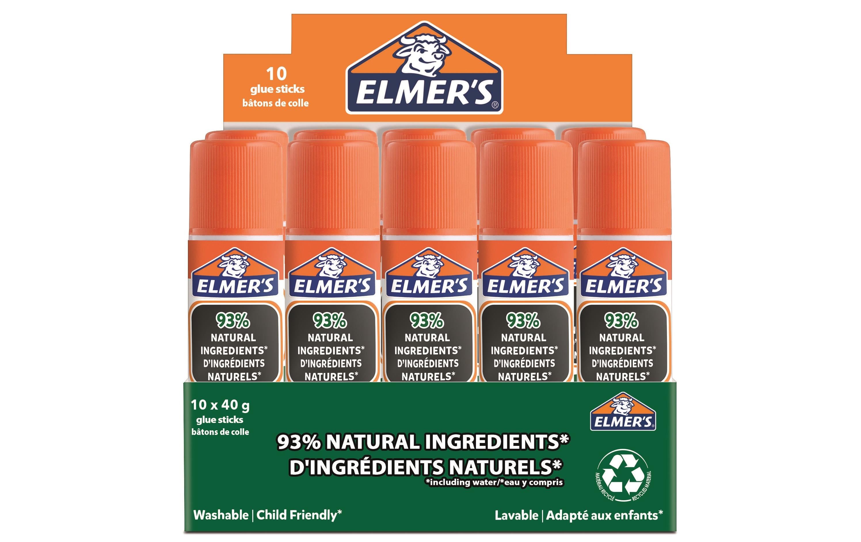 Elmers Klebestift-Set Pure Glue 10 Stück, Weiss