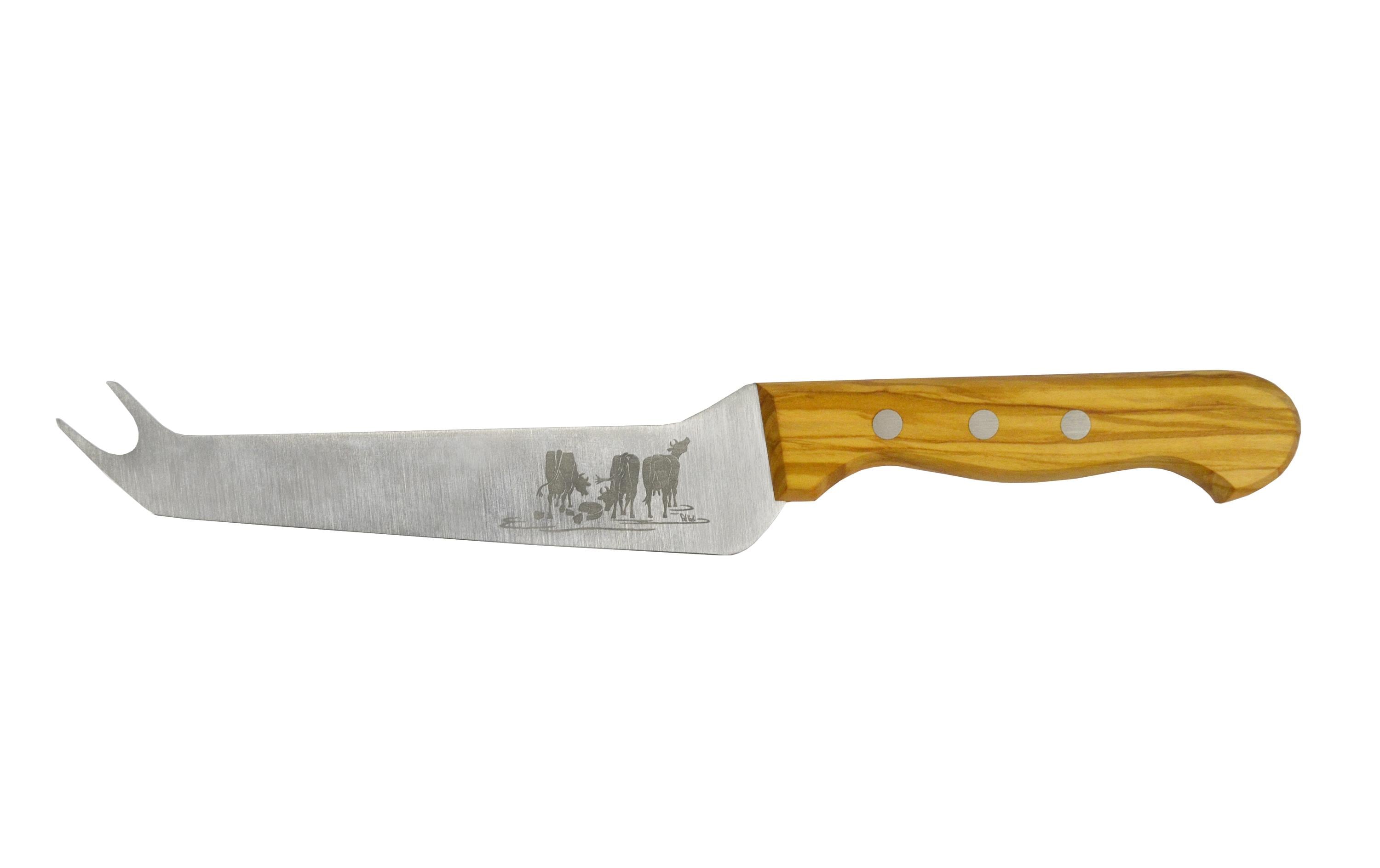 Heidi Cheese Line Käsemesser für Hartkäse Olivenholz