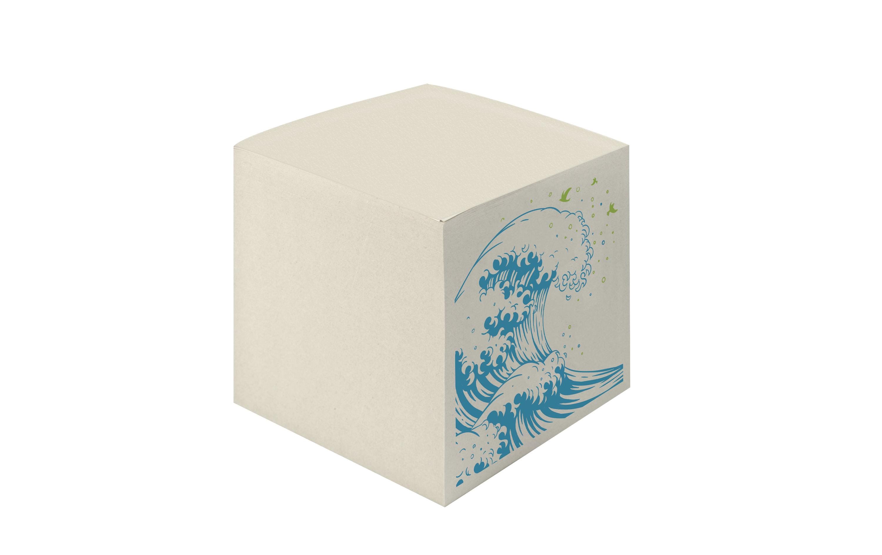 Herlitz Notizzettel GREENline Welle Block à 900 Blatt, Grau, Welle