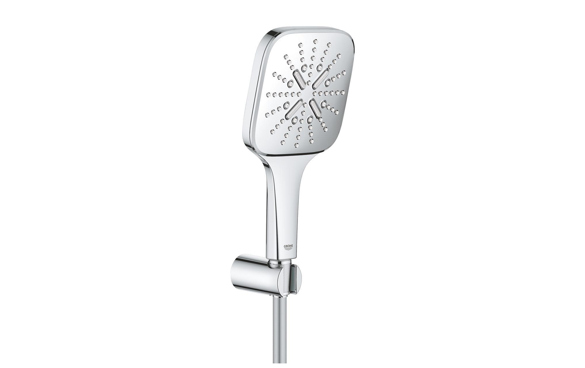 GROHE Duschbrausen-Set Rainshower SmartActive 130 Cube Chrom