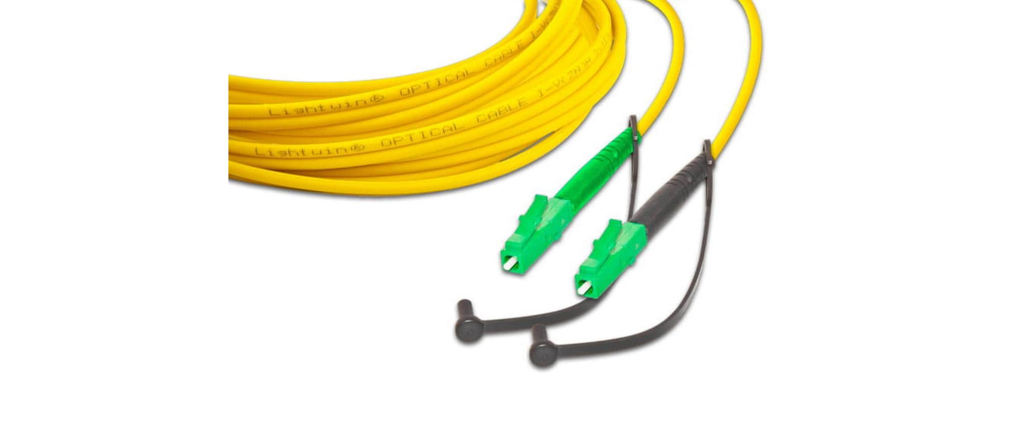 Lightwin LWL-Patchkabel SM LC/APC – LC/APC, OS2, Simplex, 20 m
