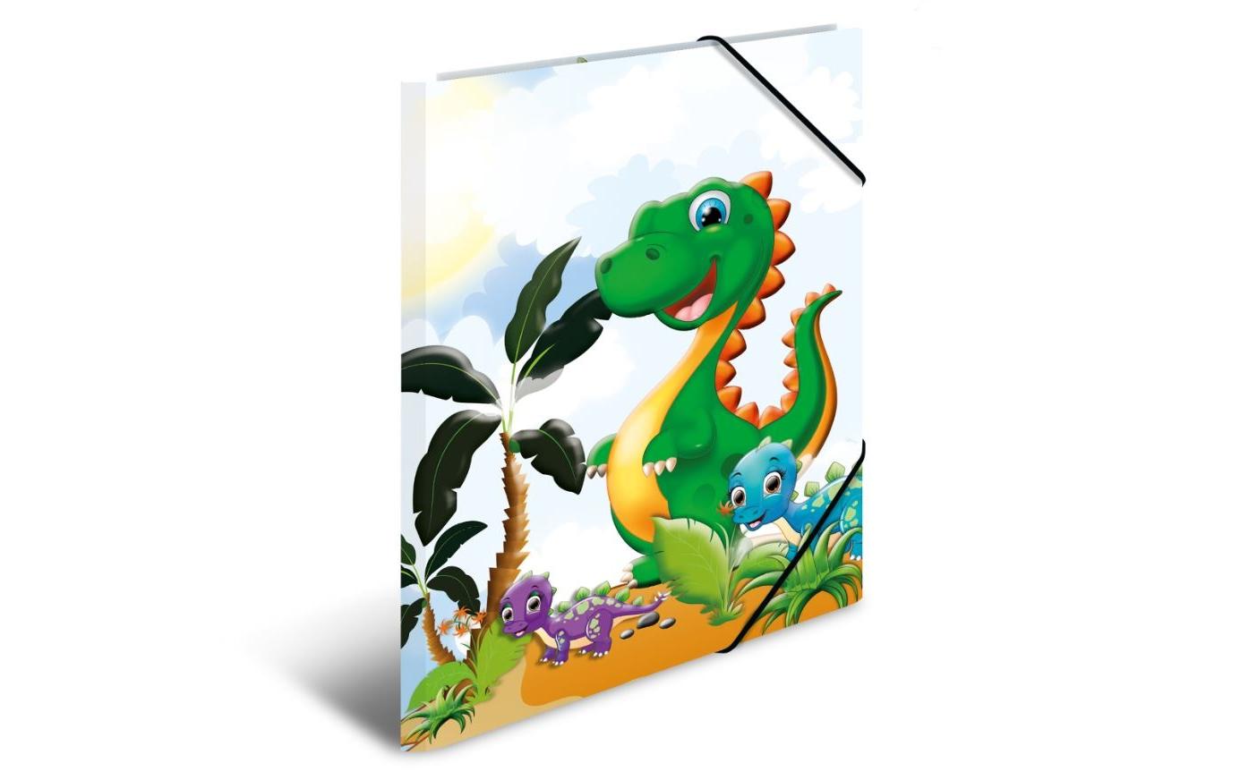 HERMA Gummibandmappe Dinos A3, Mehrfarbig