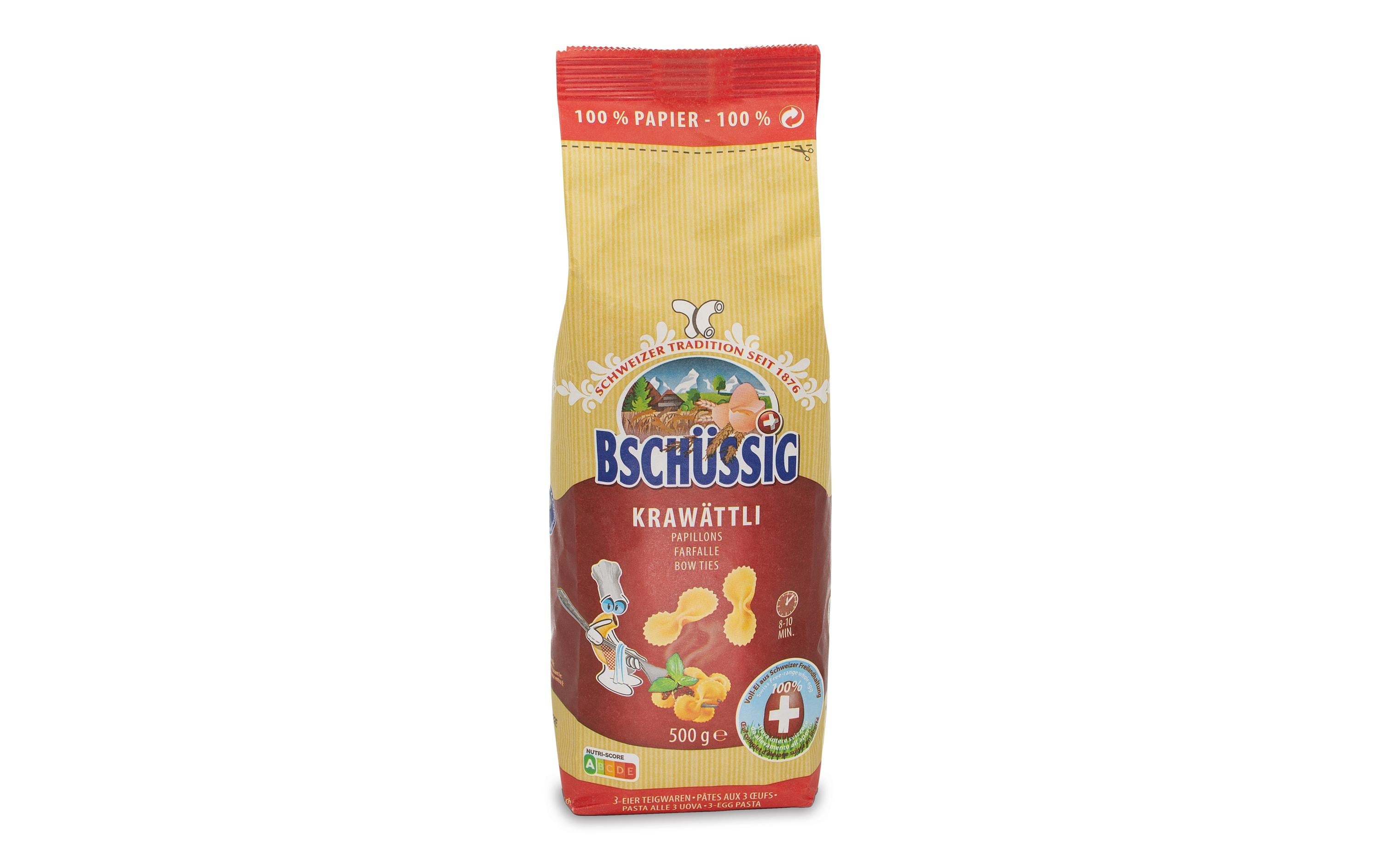 Bschüssig Teigwaren Krawättli 500 g