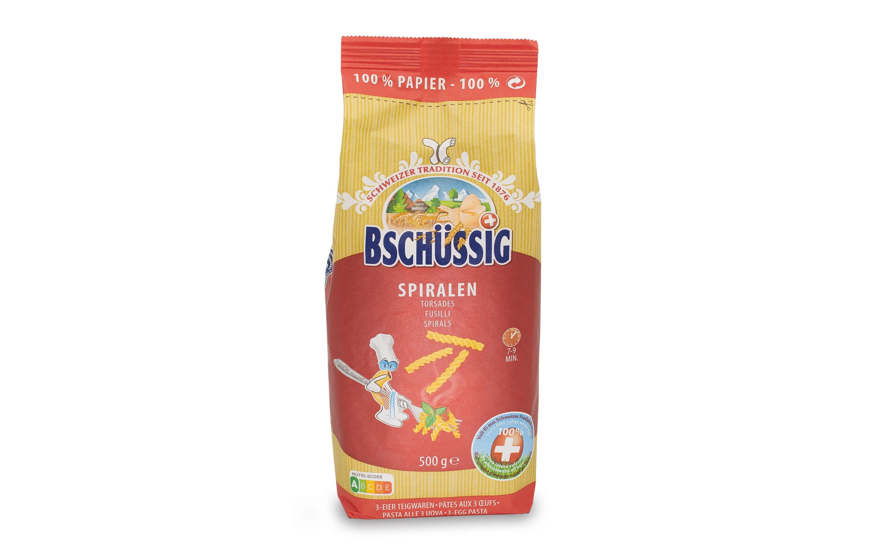 Bschüssig Teigwaren   Spiralen 500 g