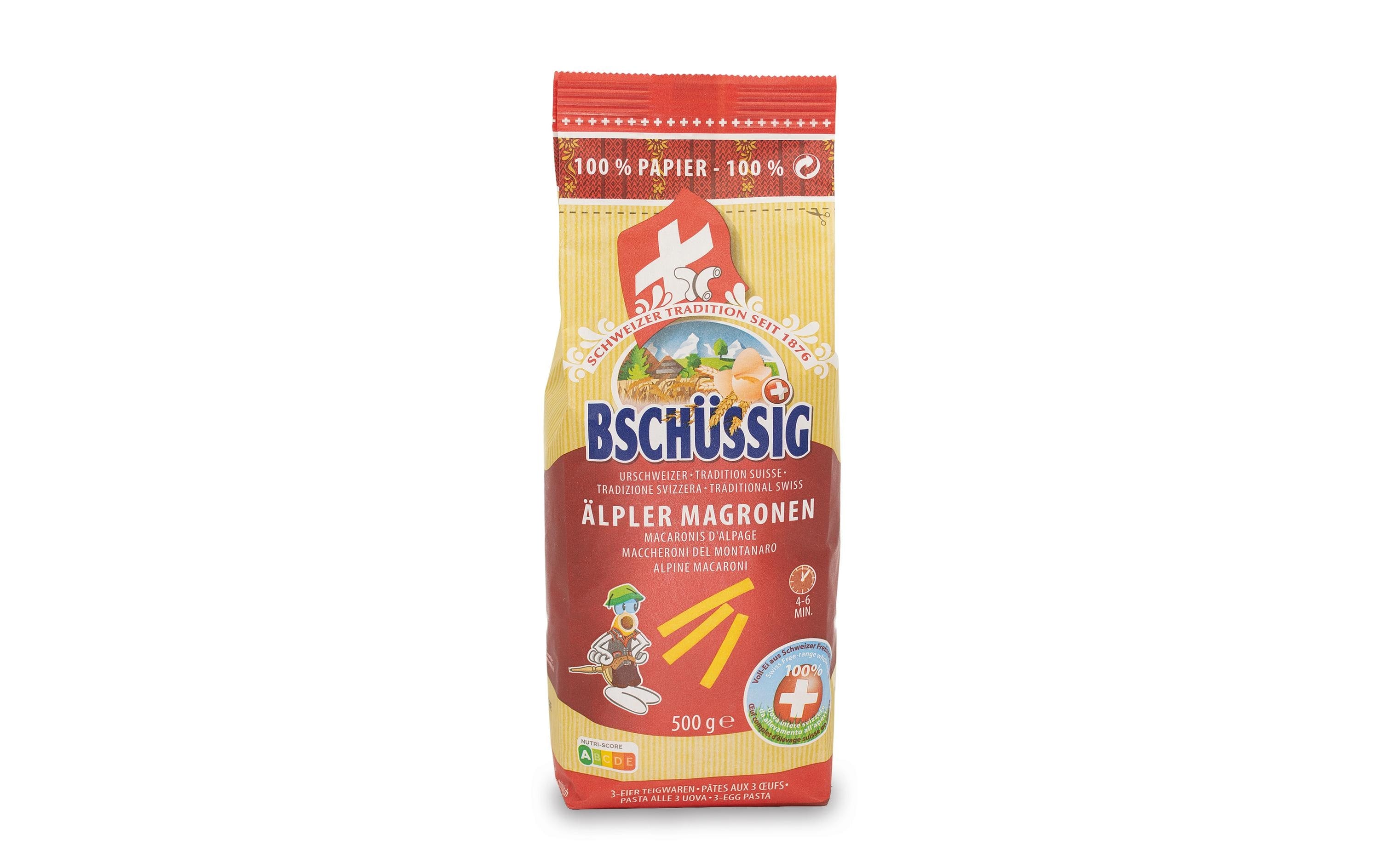 Bschüssig Teigwaren   Urschweizer Älpler Magronen 500 g