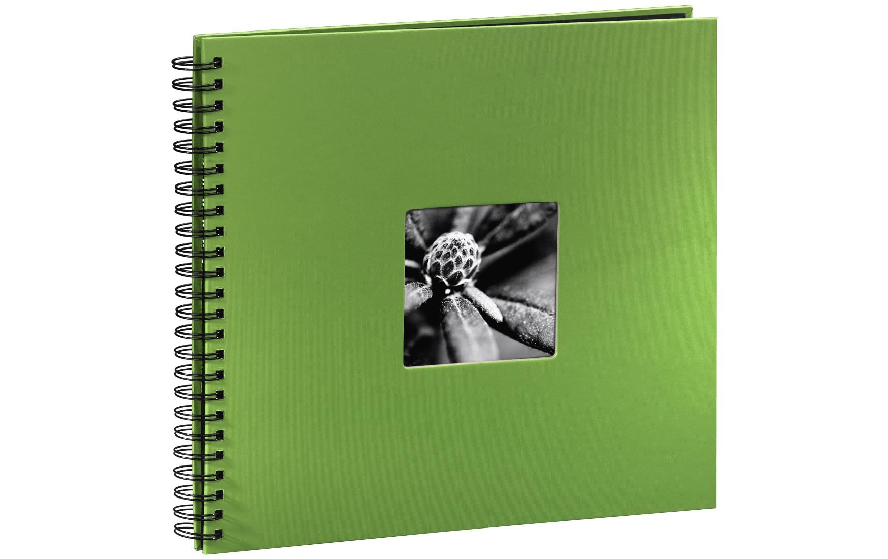 Hama Fotoalbum Fine Art 36 x 32 cm Grün, 50 schwarze Seiten
