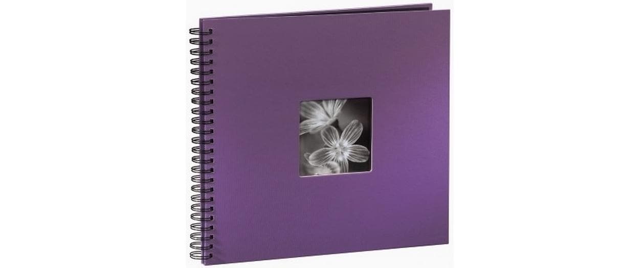Hama Fotoalbum Fine Art 36 x 32 cm Lila, 50 schwarze Seiten
