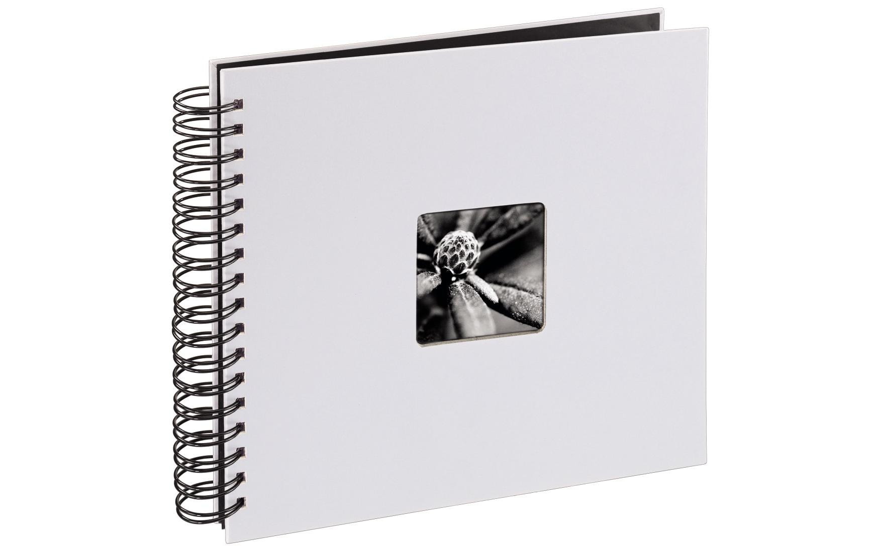 Hama Fotoalbum Fine Art 36 x 32 cm Weiss, 50 schwarze Seiten