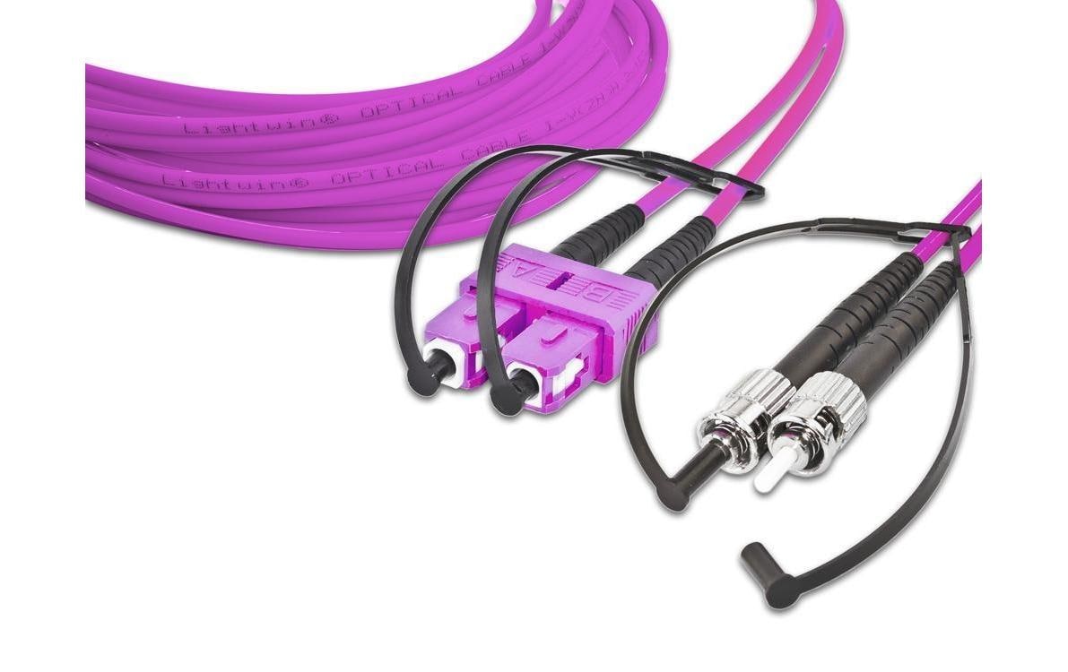 Lightwin LWL-Patchkabel Multimode SC – ST, OM4, Duplex, 5 m