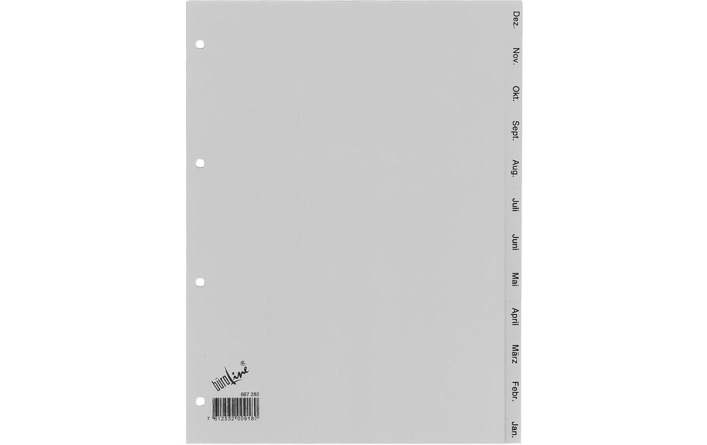 Büroline Register A4, PP Dez-Jan