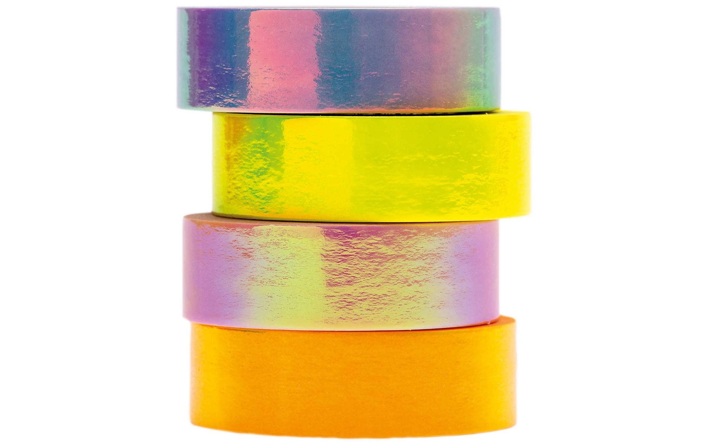Rico Design Washi Tape Glänzend 4 Stück 1.5 cm x 5m
