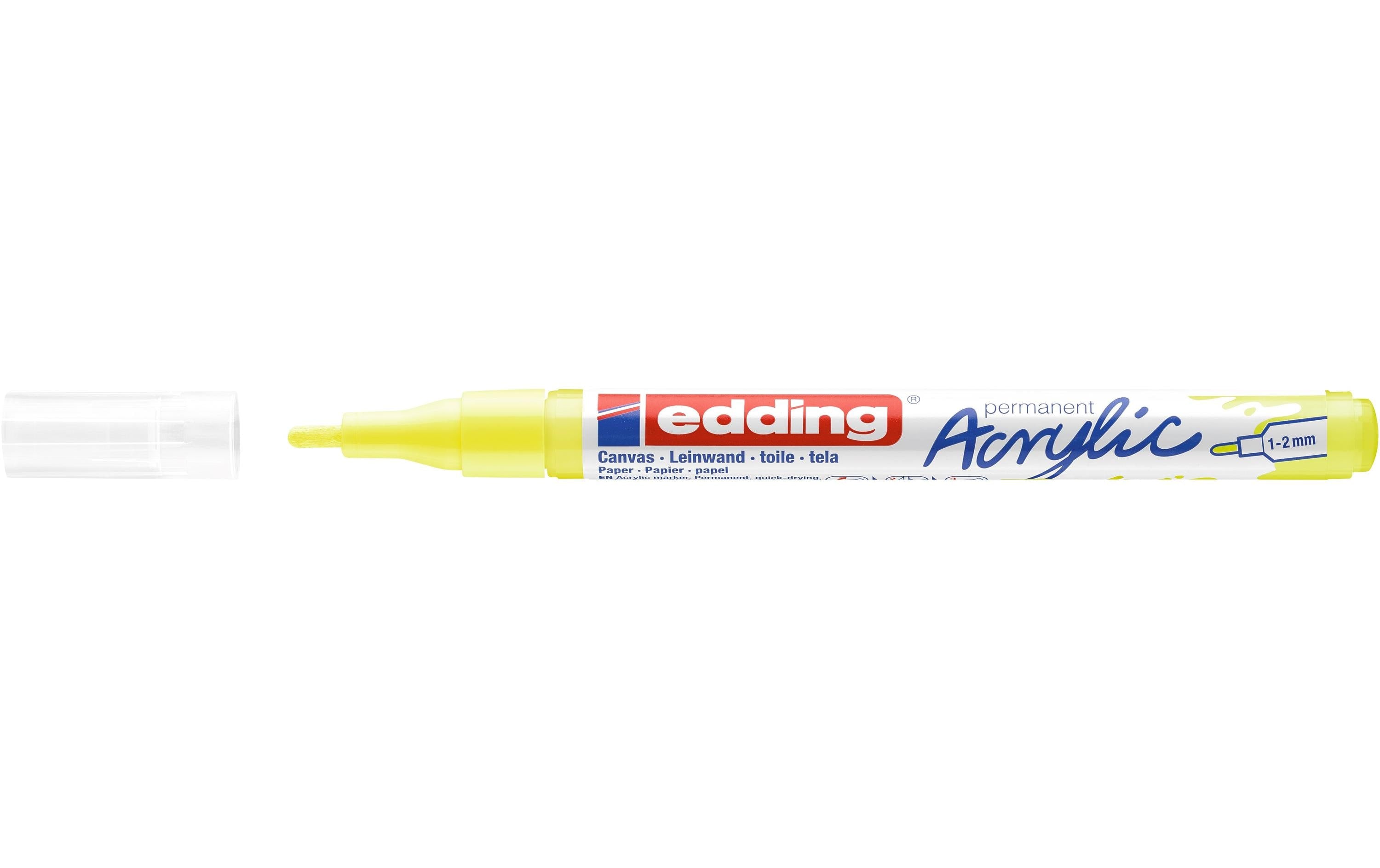 edding Acrylmarker 5300 Fein, Neongelb
