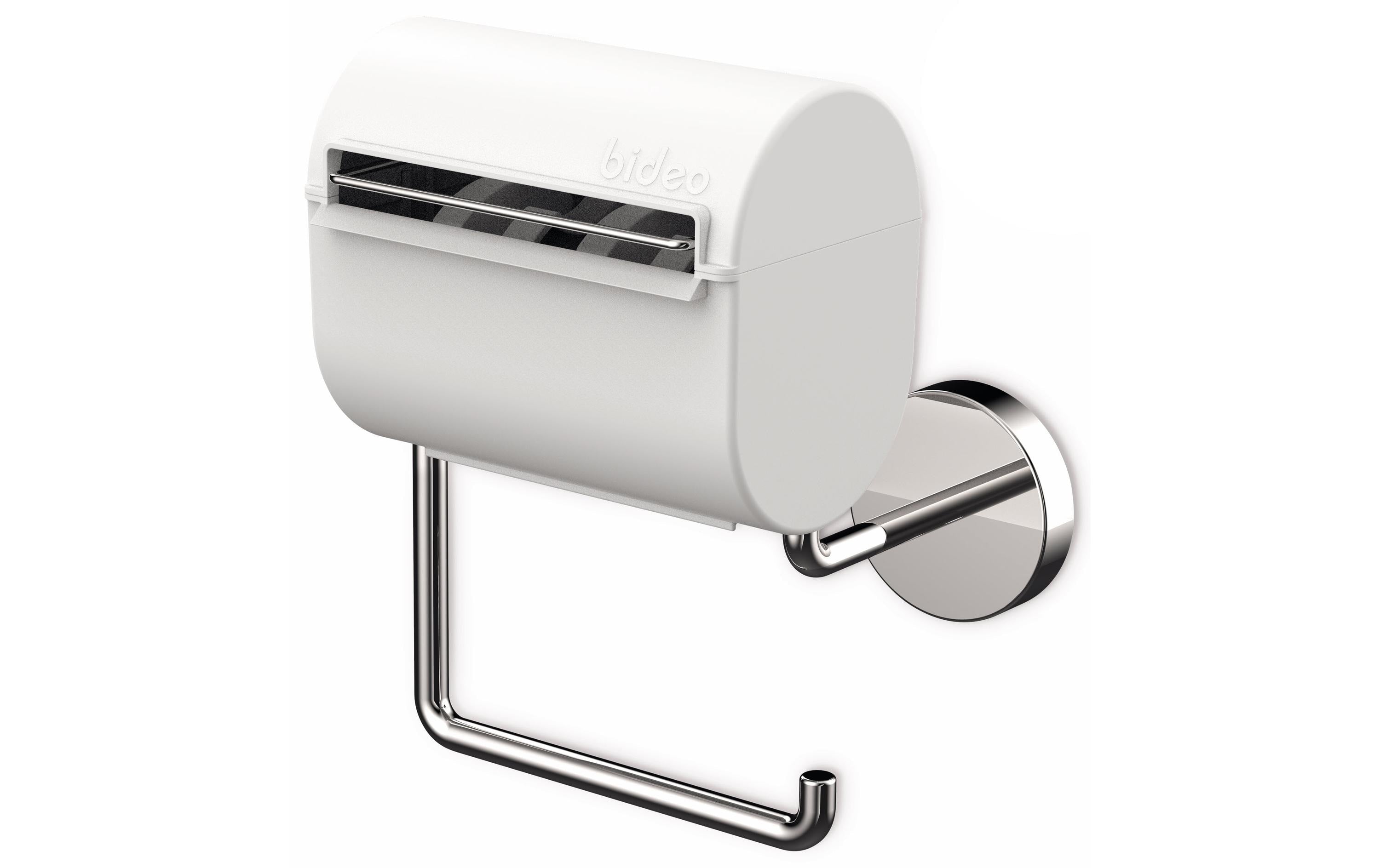 bideo Toilettenpapierhalterung mit Befeuchter Weiss