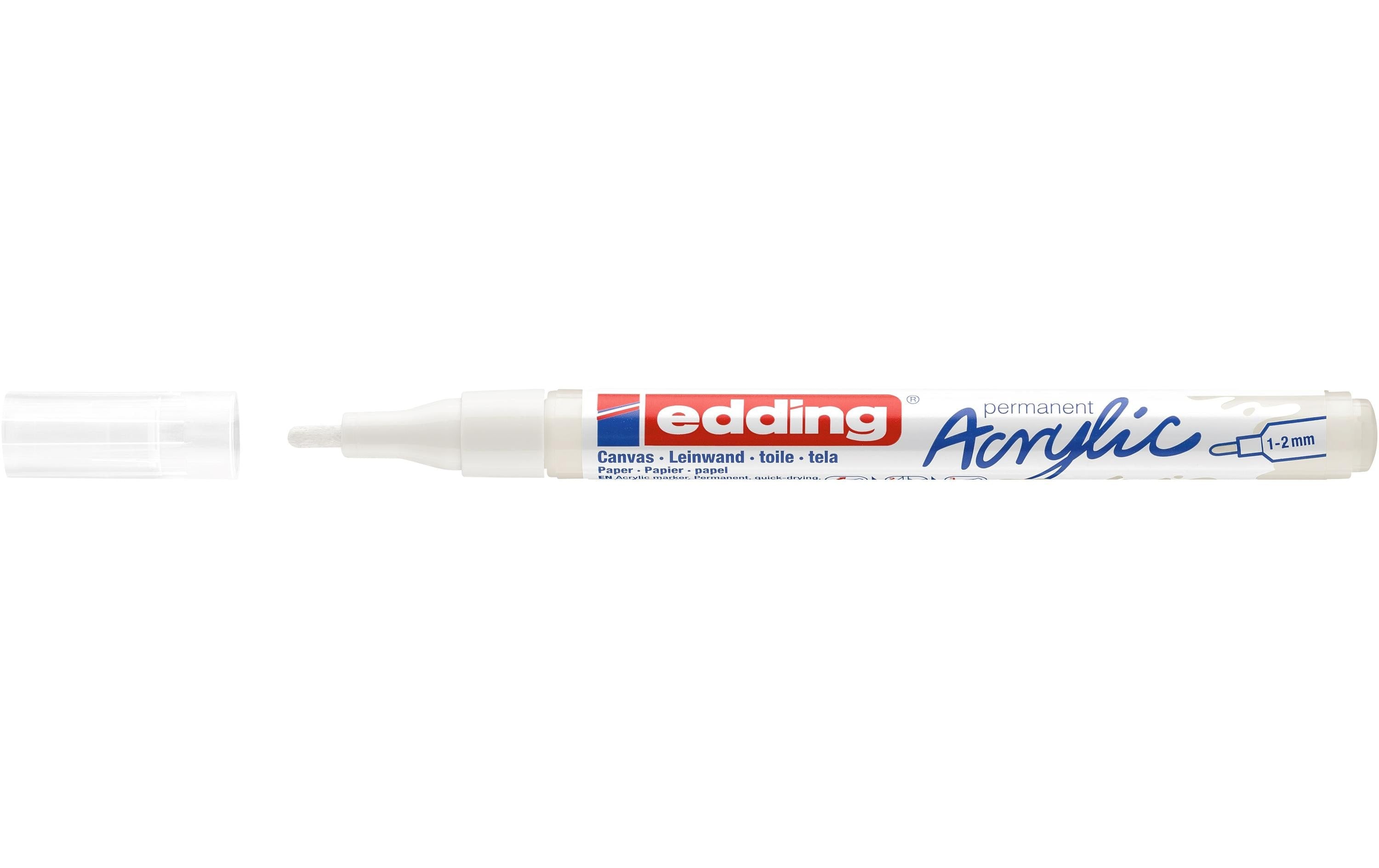 edding Acrylmarker 5300 Fein, Weiss