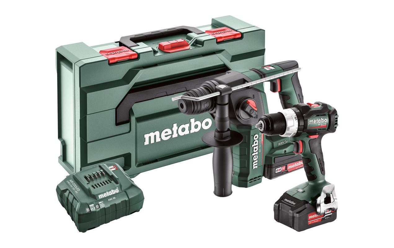 Metabo Akku-Maschinen Set BS 18 LT BL + BH 18 LTX BL 16