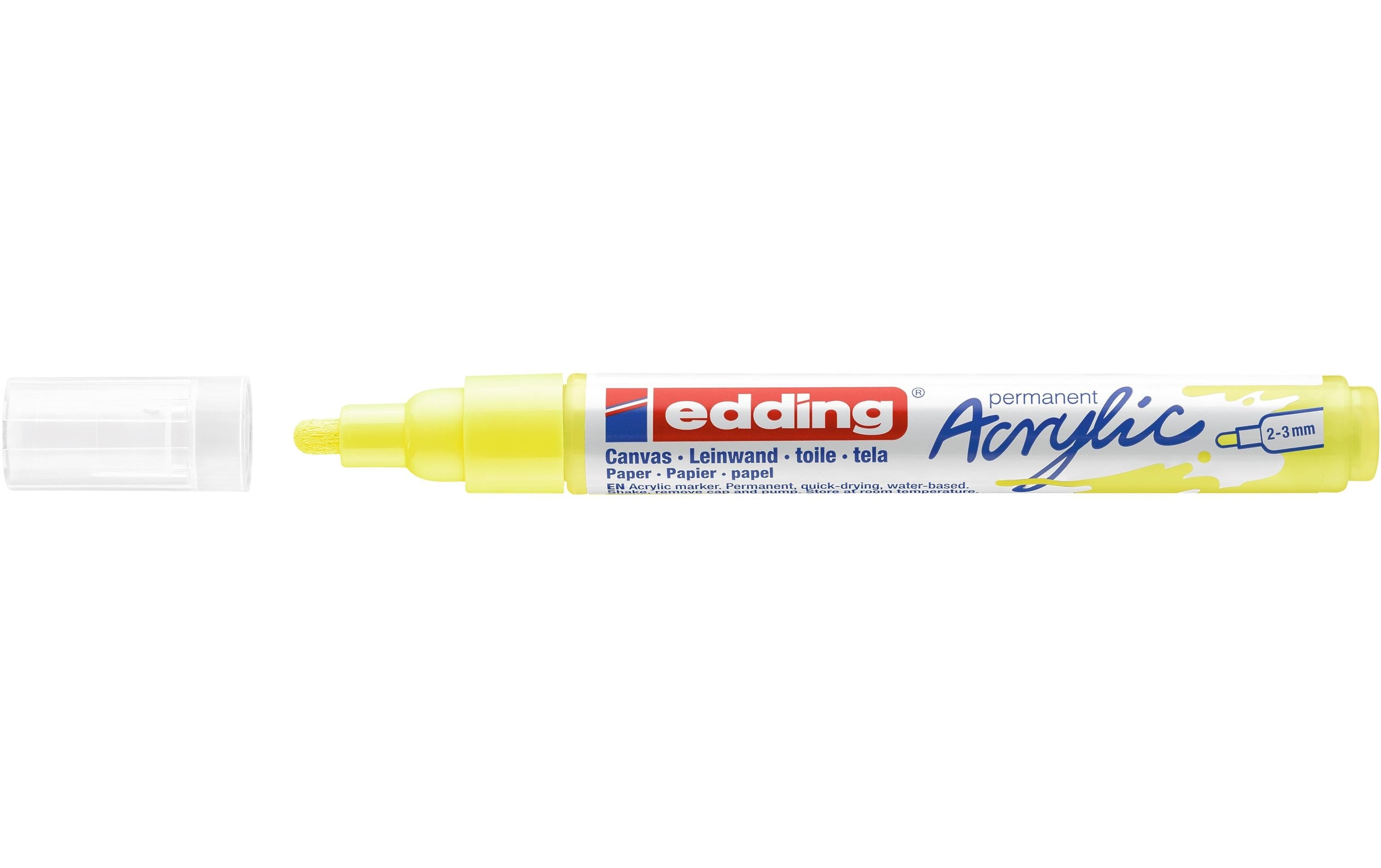 edding Acrylmarker 5100 Medium, Neongelb