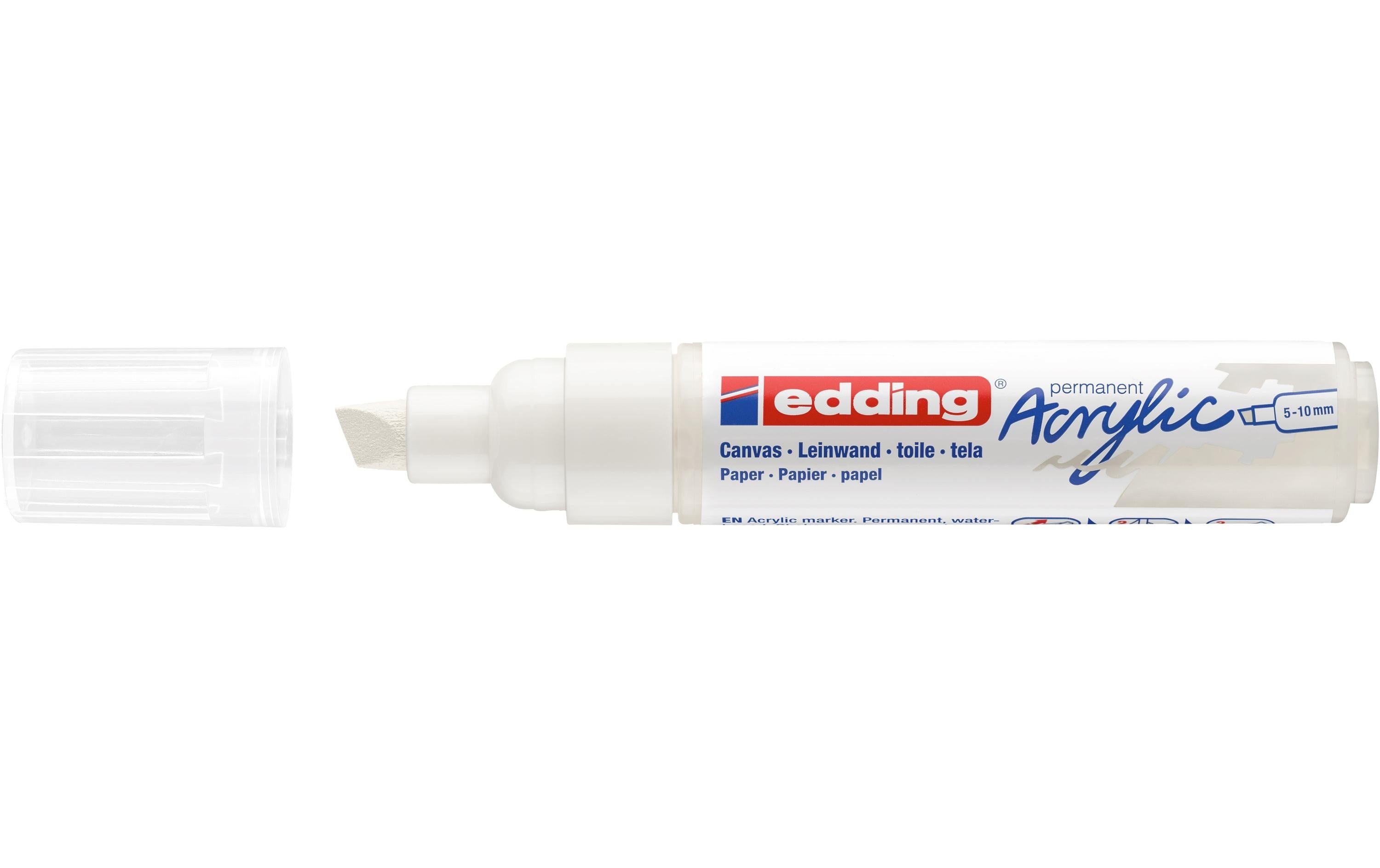edding Acrylmarker 5000 Breit, Weiss