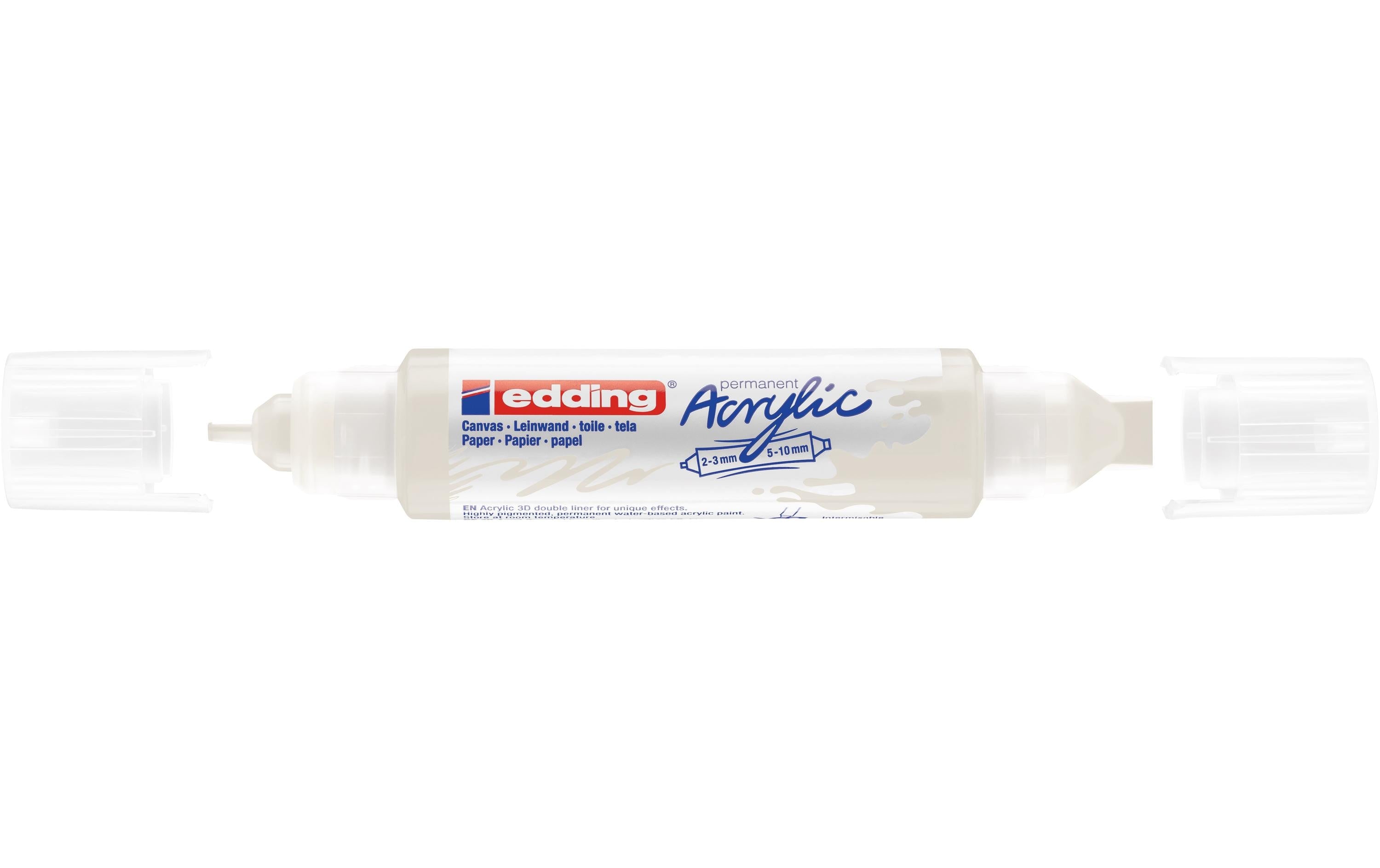 edding Acrylmarker 5400 Double Liner, Weiss