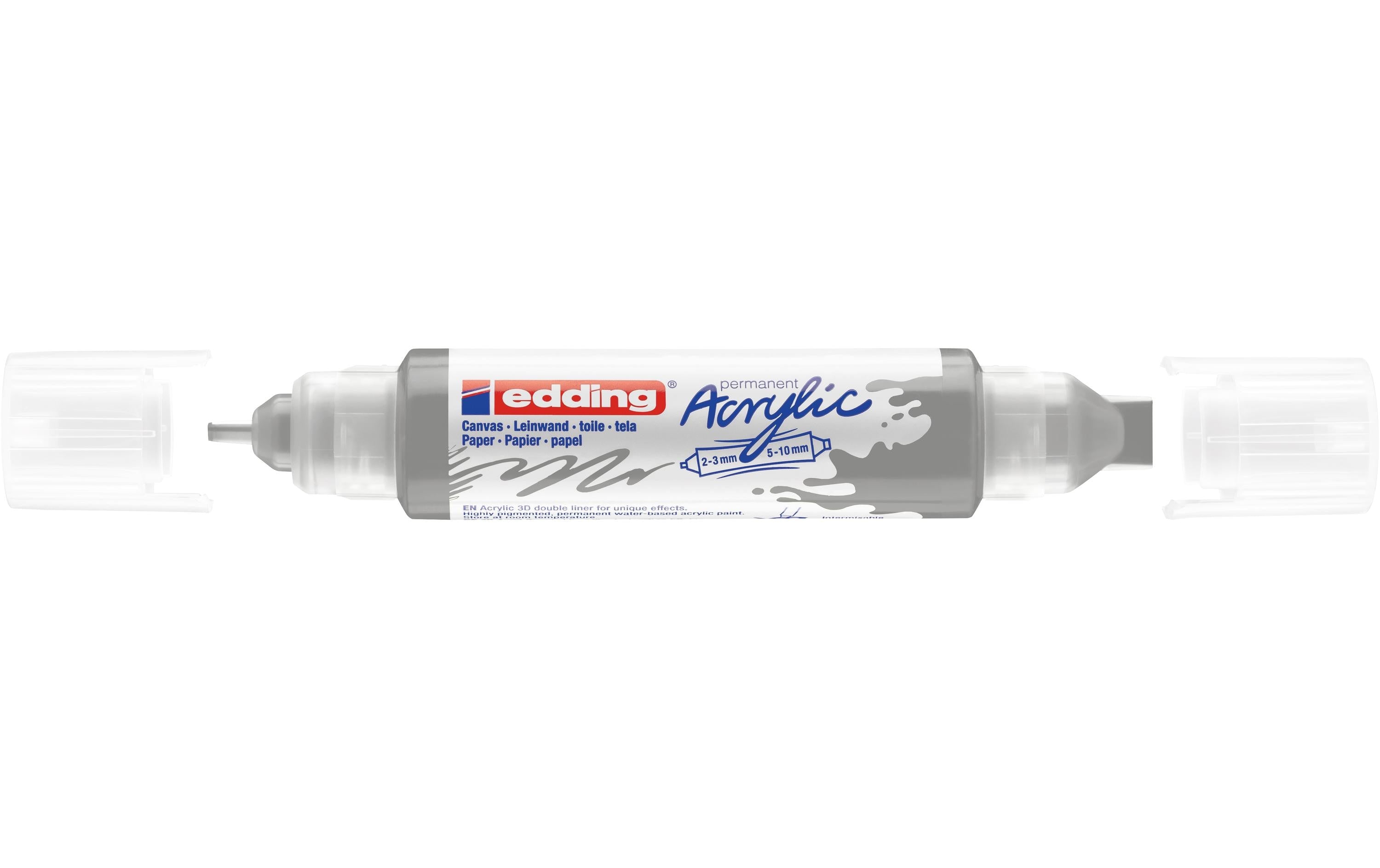 edding Acrylmarker 5400 Double Liner, Silber