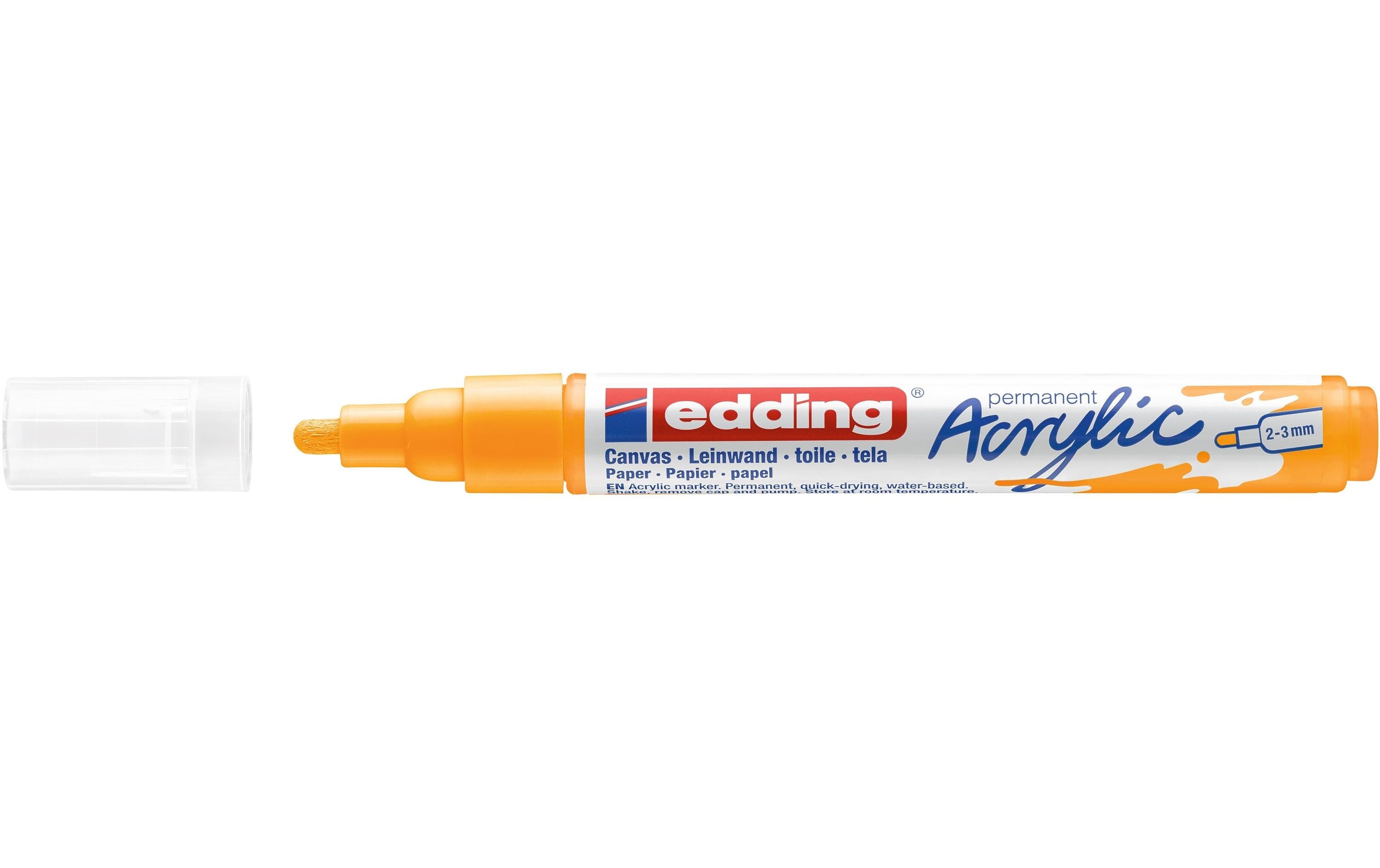 edding Acrylmarker 5100 Medium, Dunkelgelb