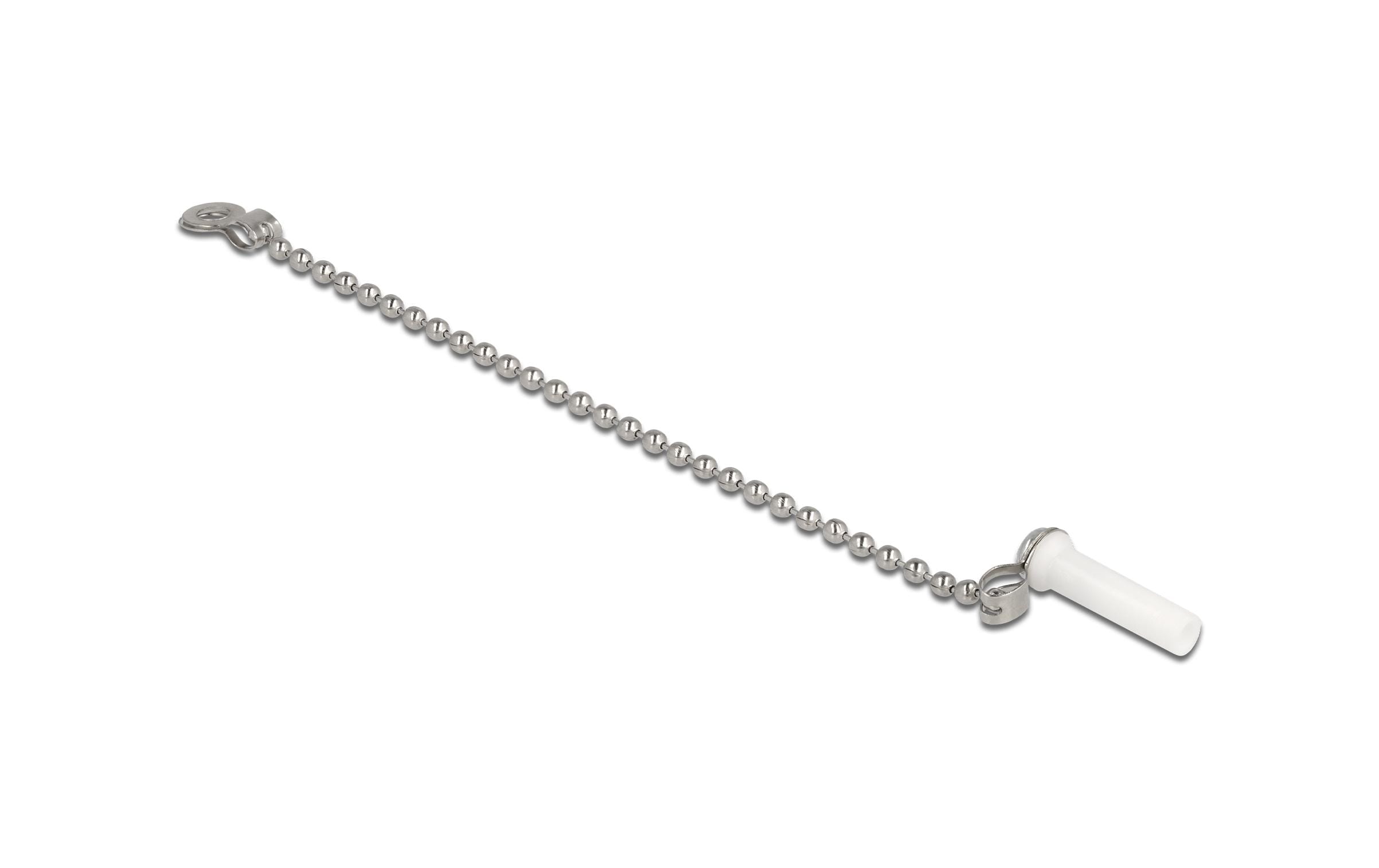 Delock Staubschutz Für LC Stecker mit Kette, 1 Stk, weiss