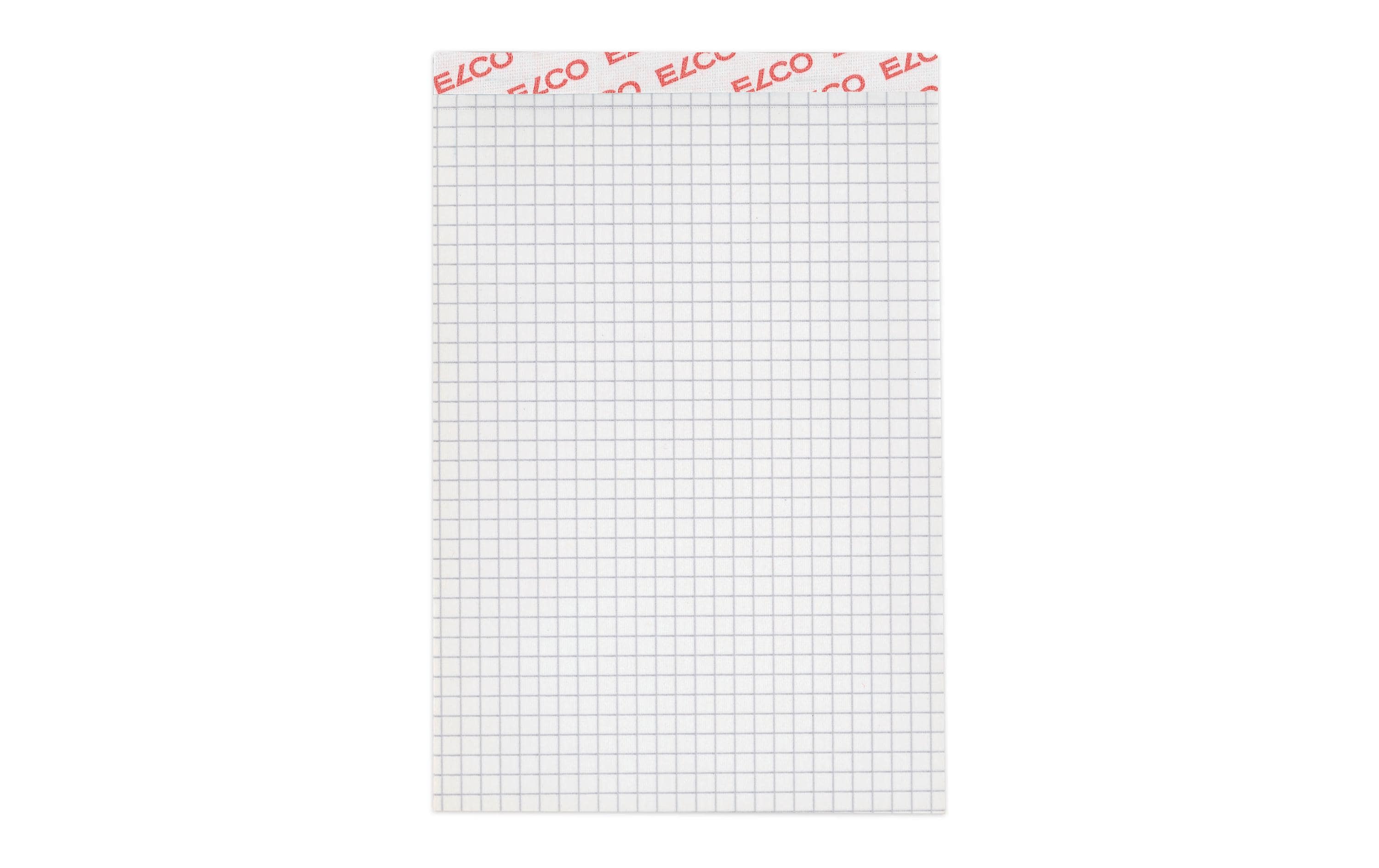 ELCO Notizblock A6 70 g/m² , 4 mm kariert, 5 Stück