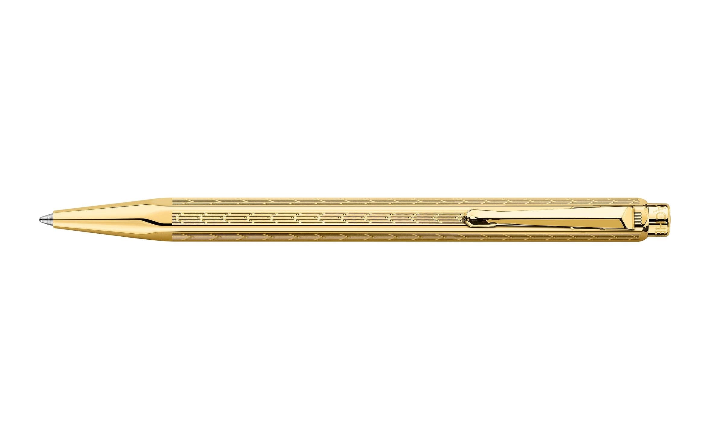 Caran d'Ache Kugelschreiber Ecridor Chevron vergoldet