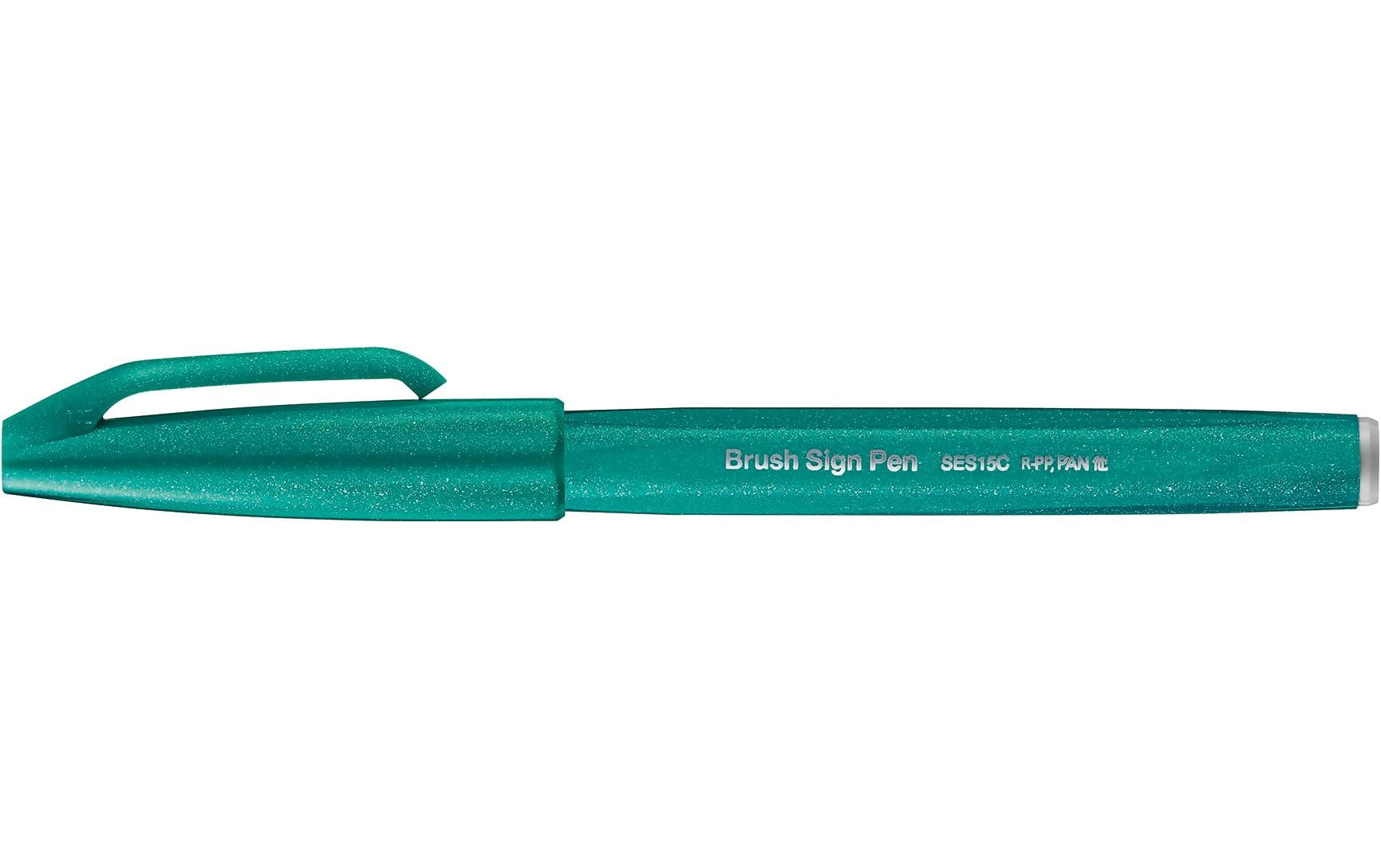 pentel Filzstift Brush Sign Pen 1 Stück, Türkis