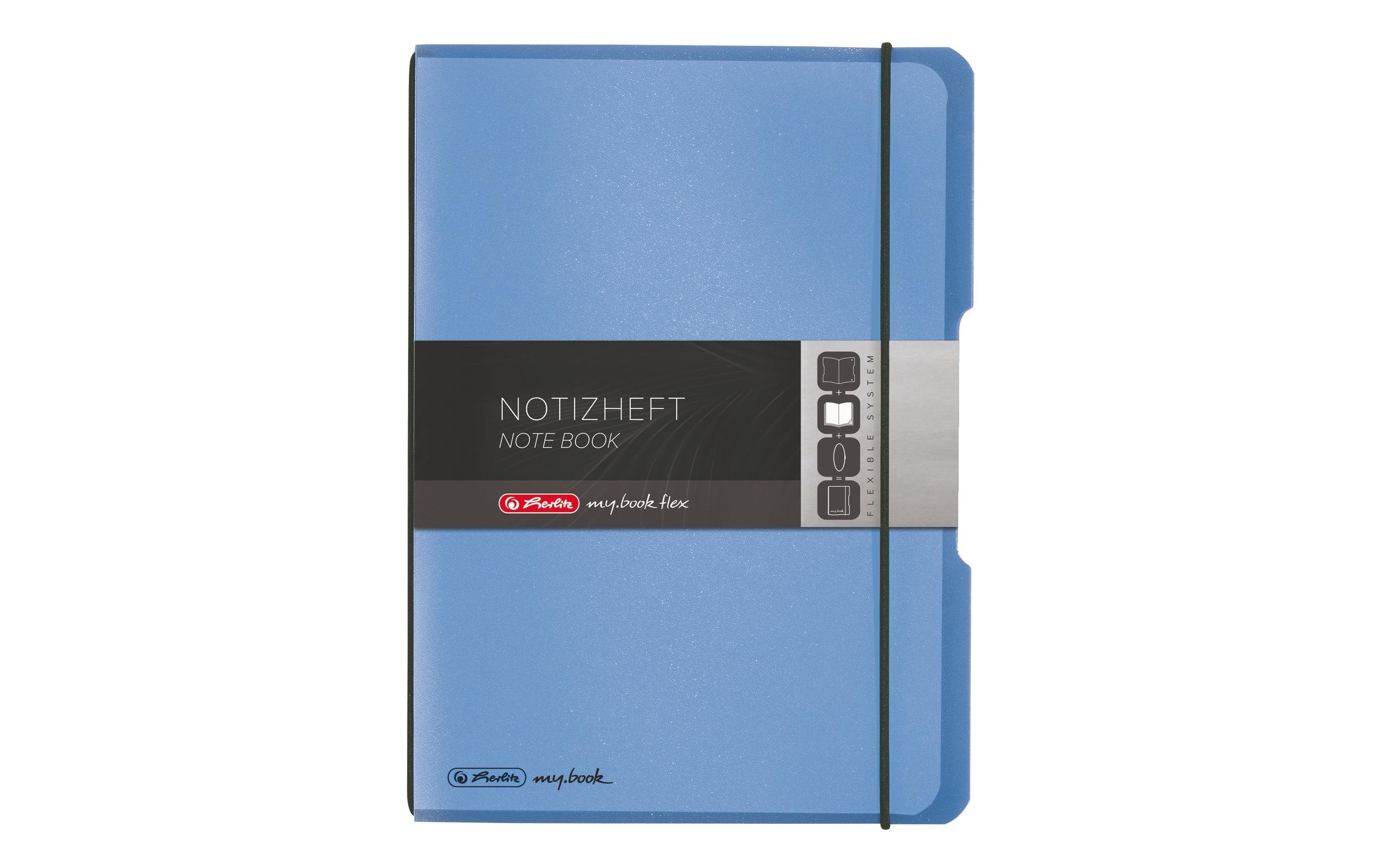 Herlitz Notizheft my.book flex A5, Kariert, Blau