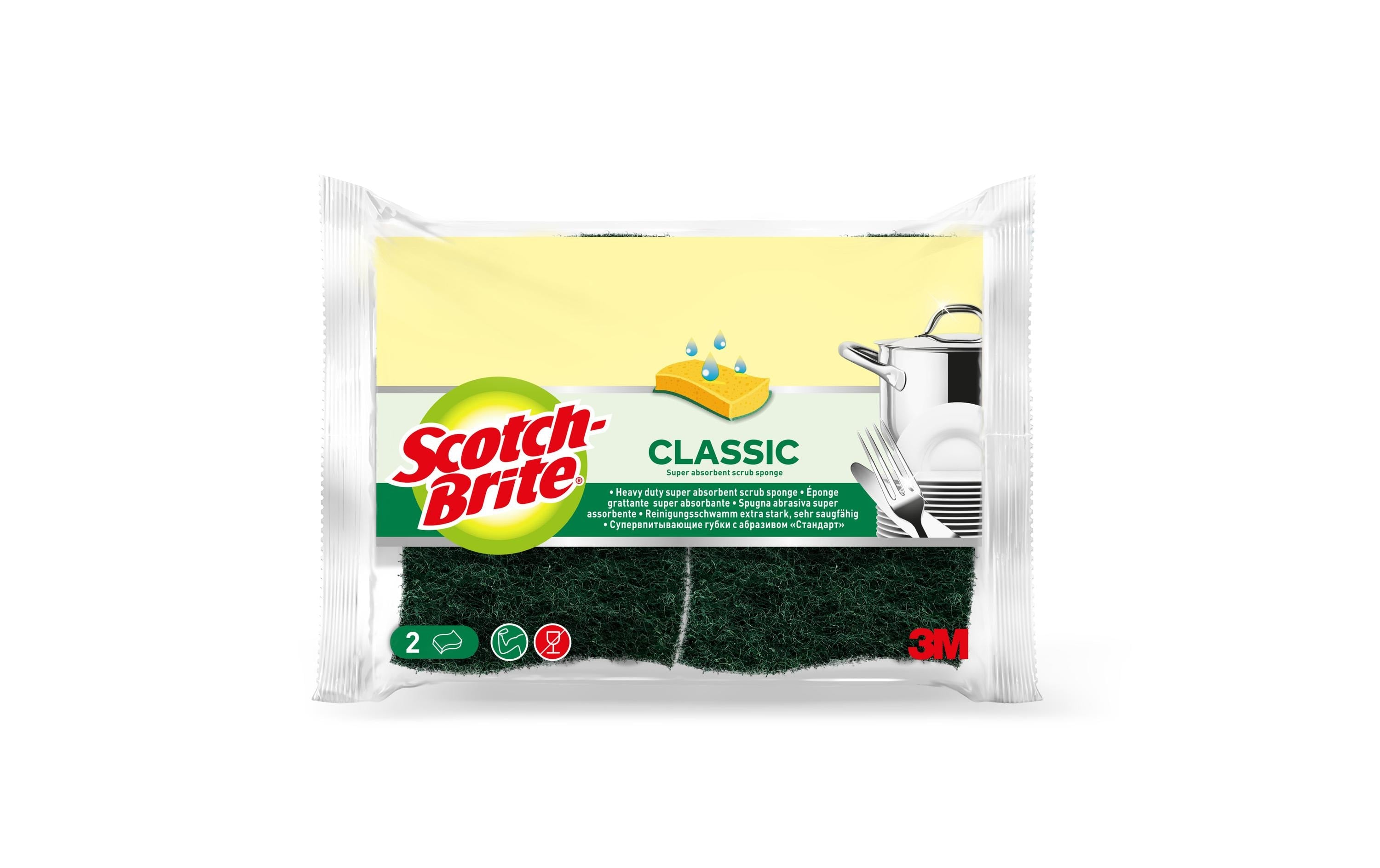 Scotch-Brite Schwamm Scotch-Brite Classic 2 Stück