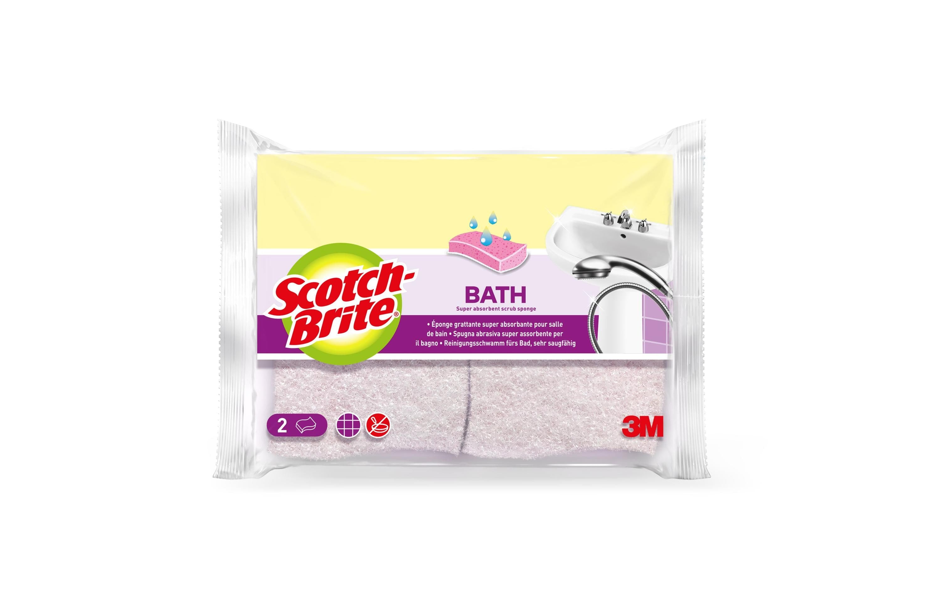 Scotch-Brite Schwamm Scotch-Brite Bad 2 Stück