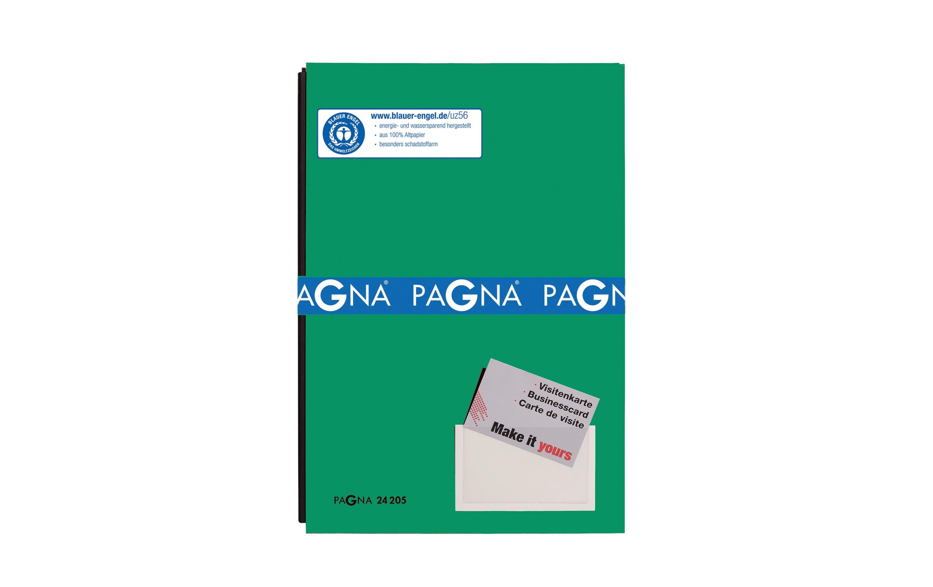 Pagna Unterschriftenmappe Color mit 20 Fächer, Grün