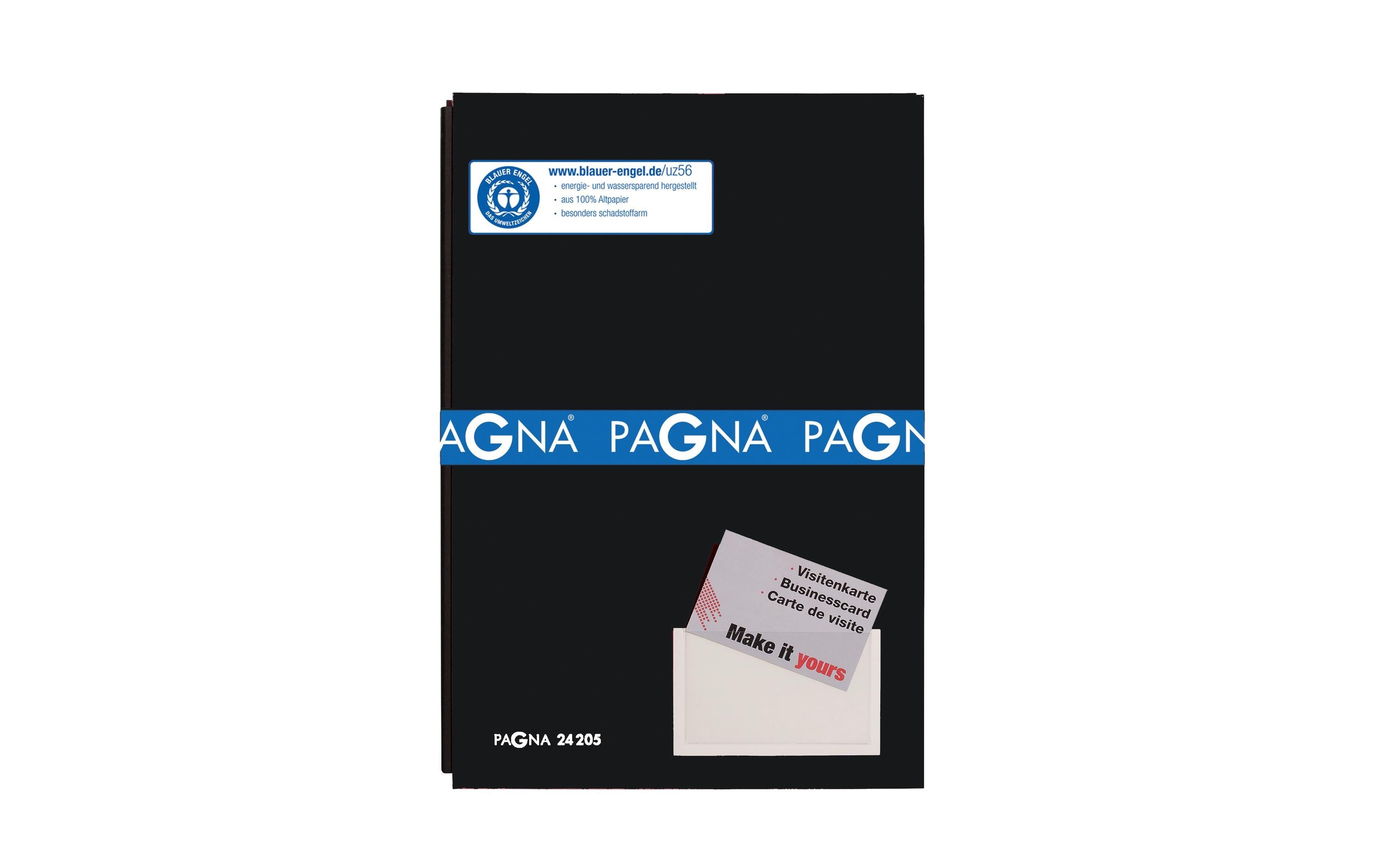 Pagna Unterschriftenmappe Color mit 20 Fächer, Schwarz