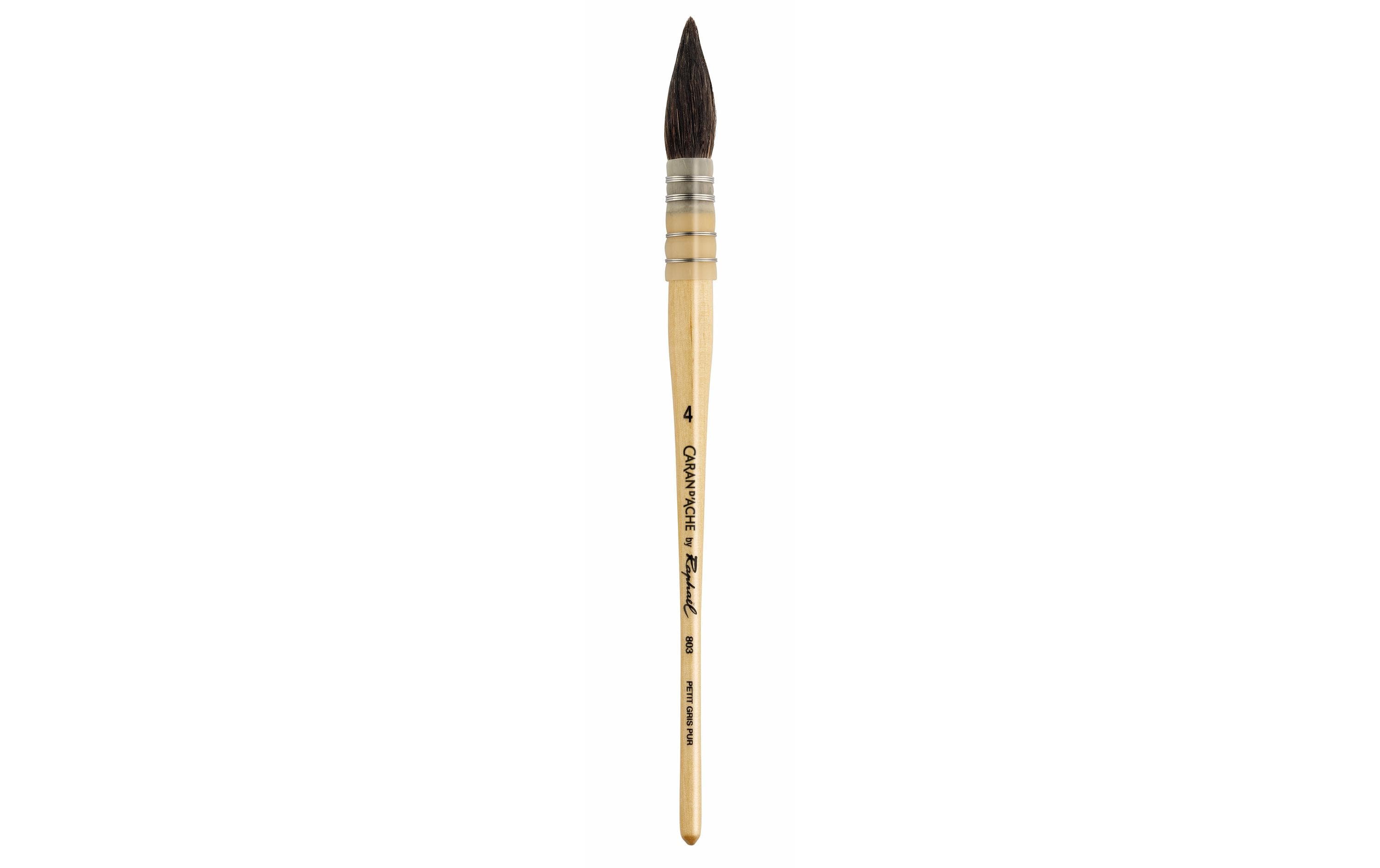 Caran d'Ache Aquarellpinsel Raphael «Petit Gris» Nr. 4, 1 Stück