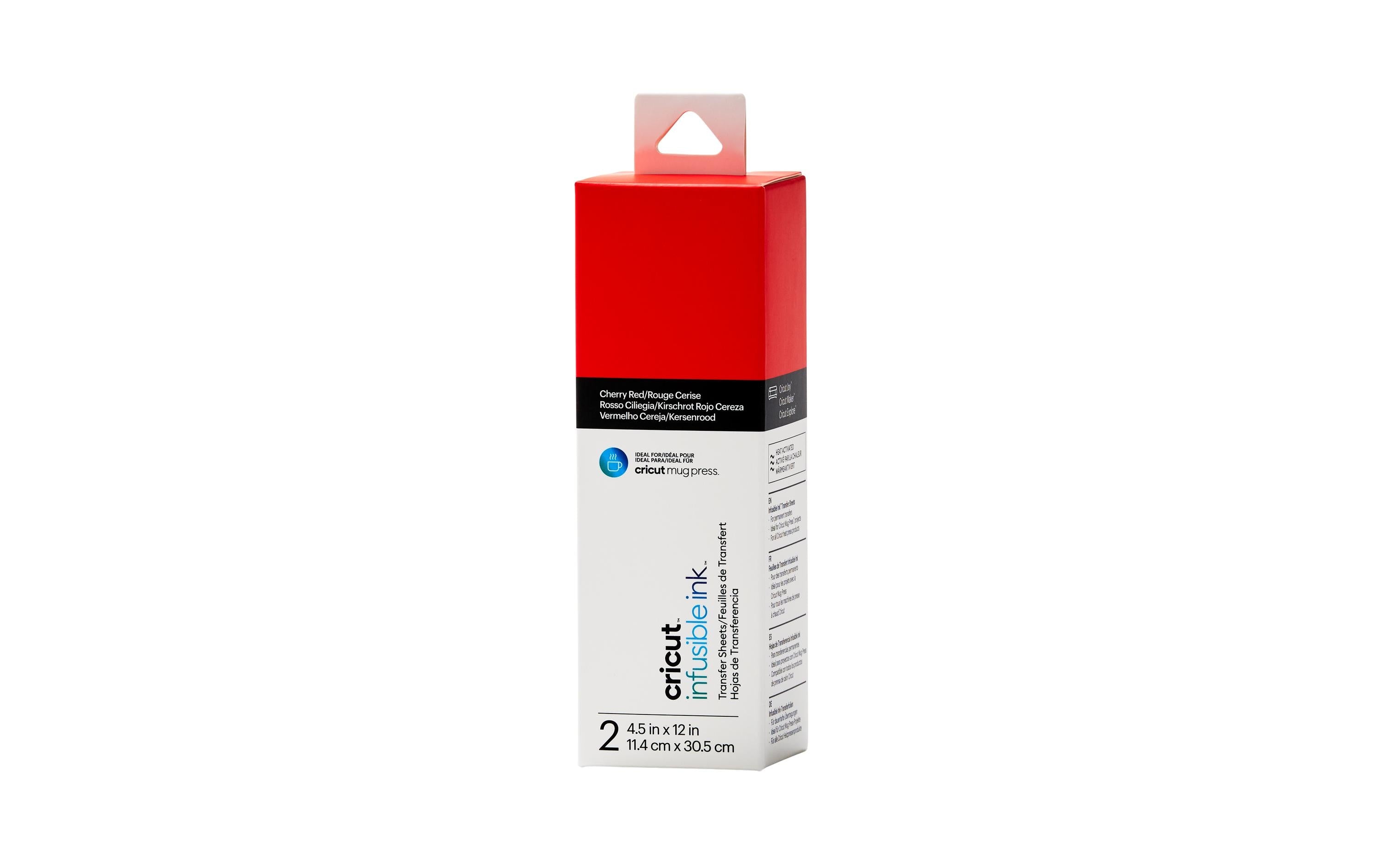 Cricut Aufbügelfolie Joy Infusible Ink 2 Stück, Rot