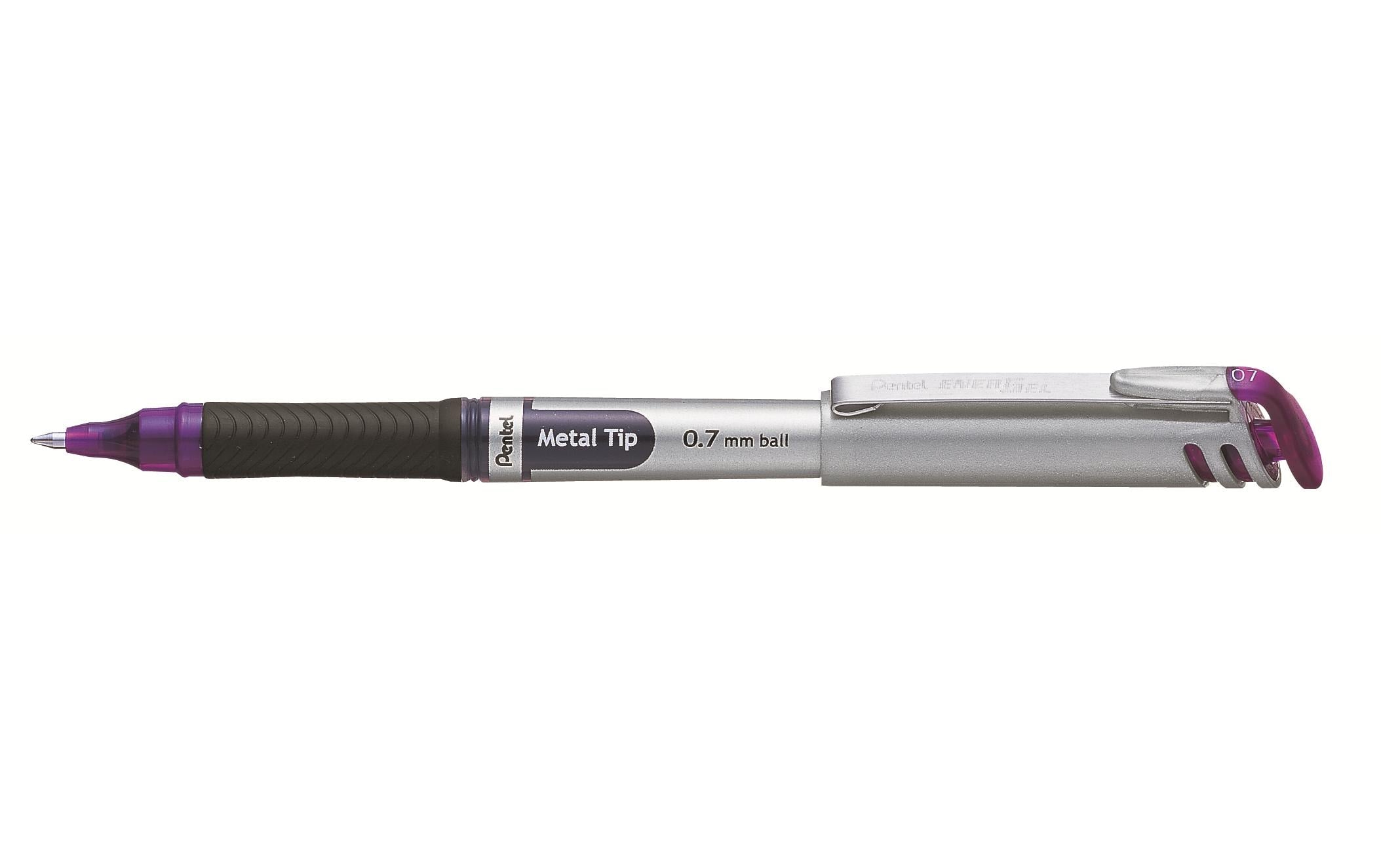 pentel Gelschreiber Liquid EnerGel mit 0.7 mm Metallspitze, Violett