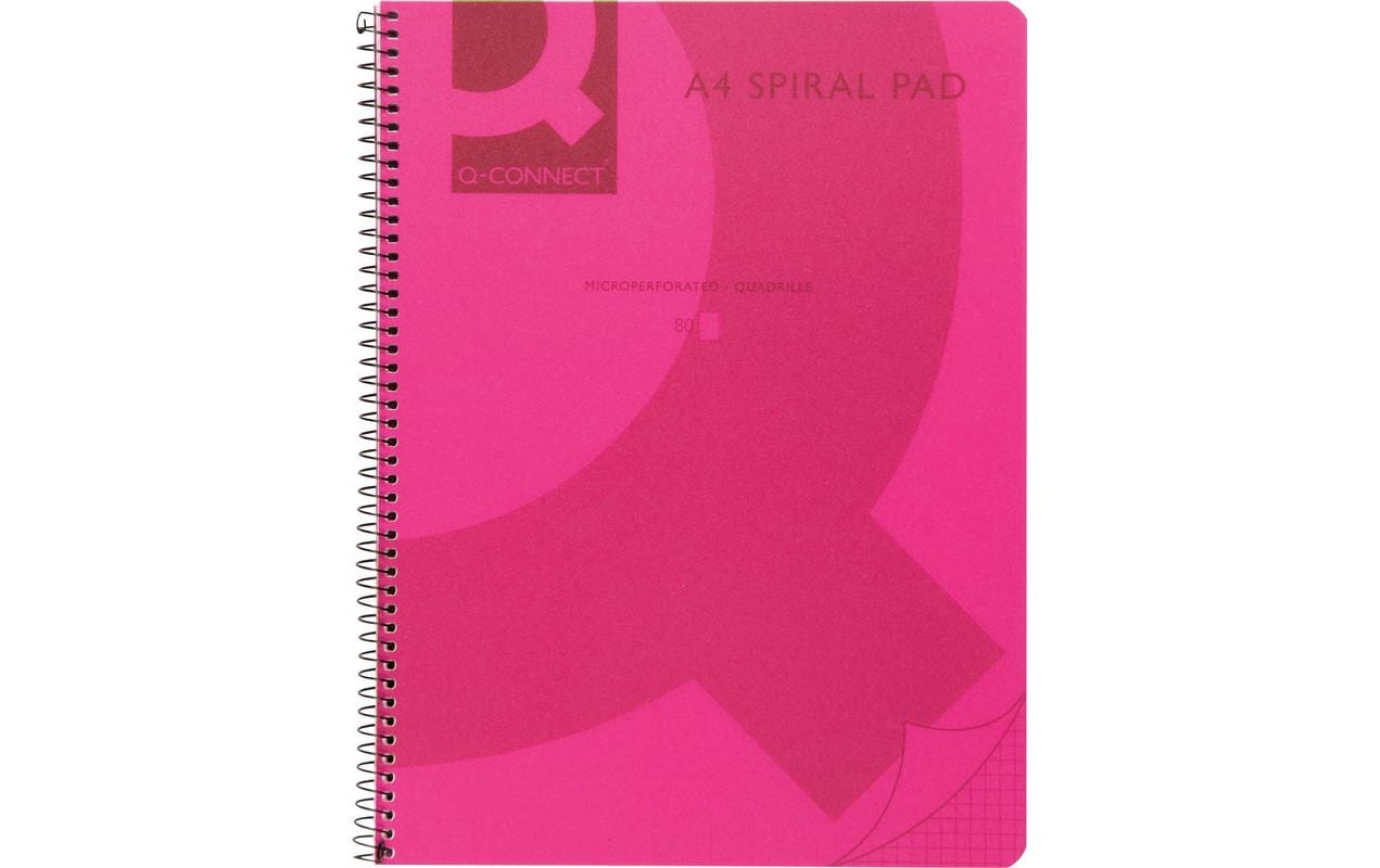CONNECT Notizheft A5, Kariert, Pink