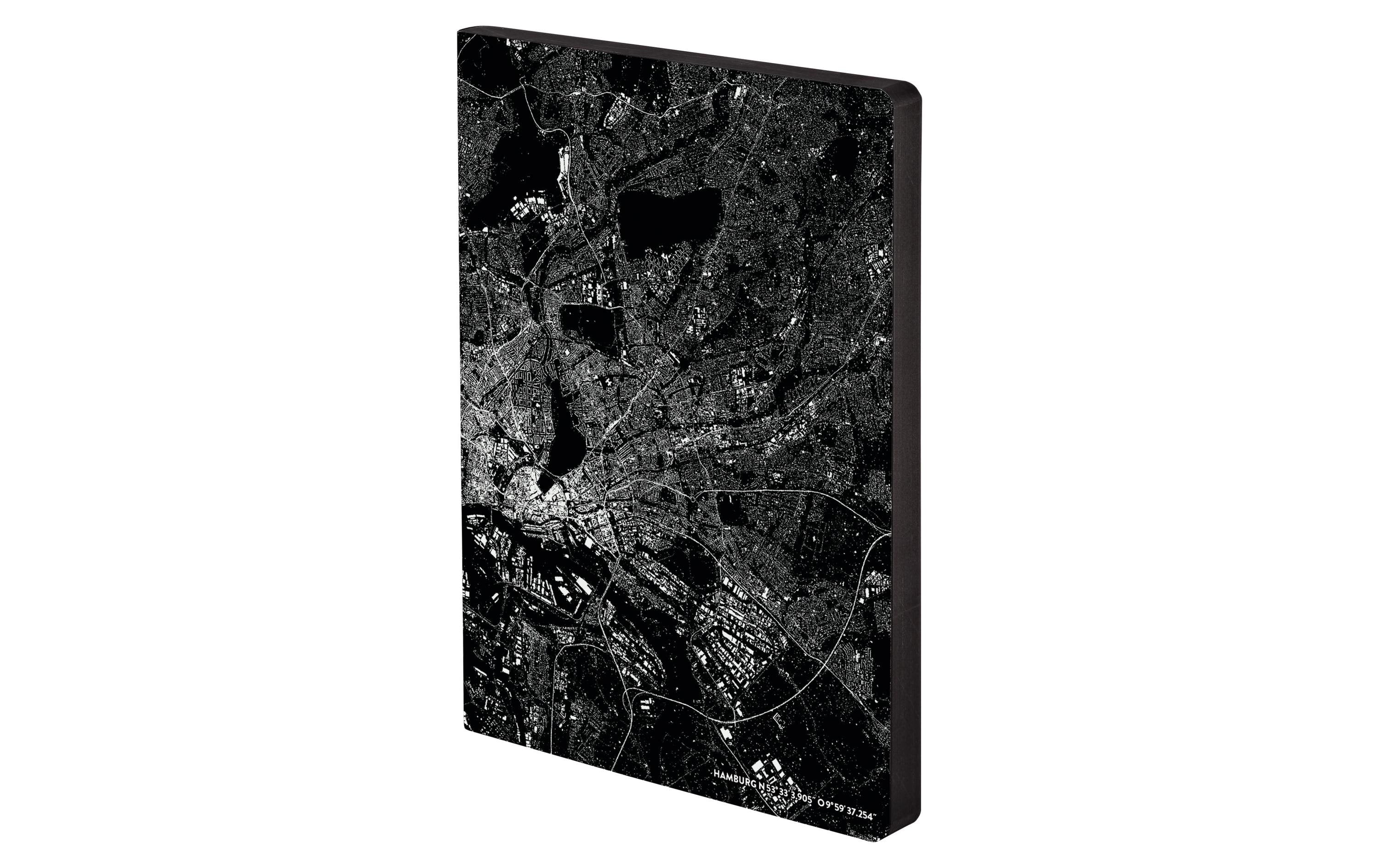 Nuuna Notizbuch Graphic L Light Nightflight over Hamburg, Dot