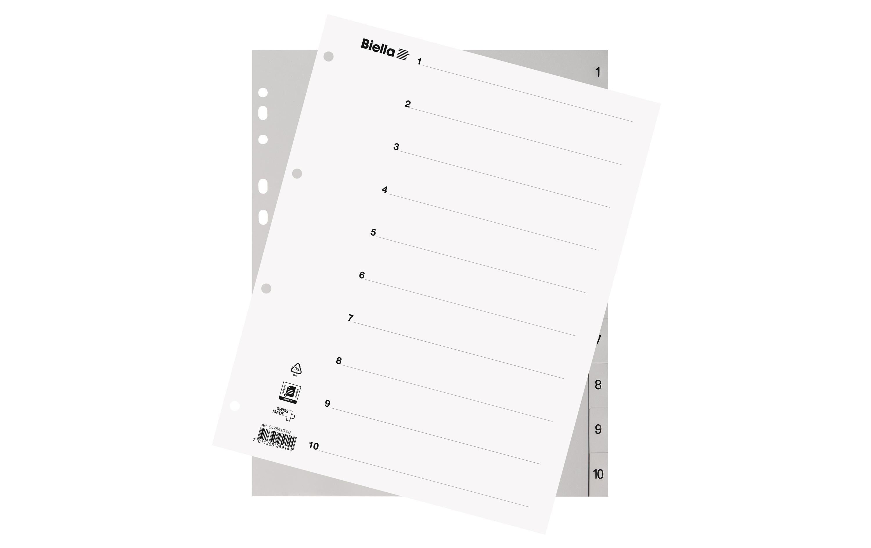 Biella Register A4 1-10