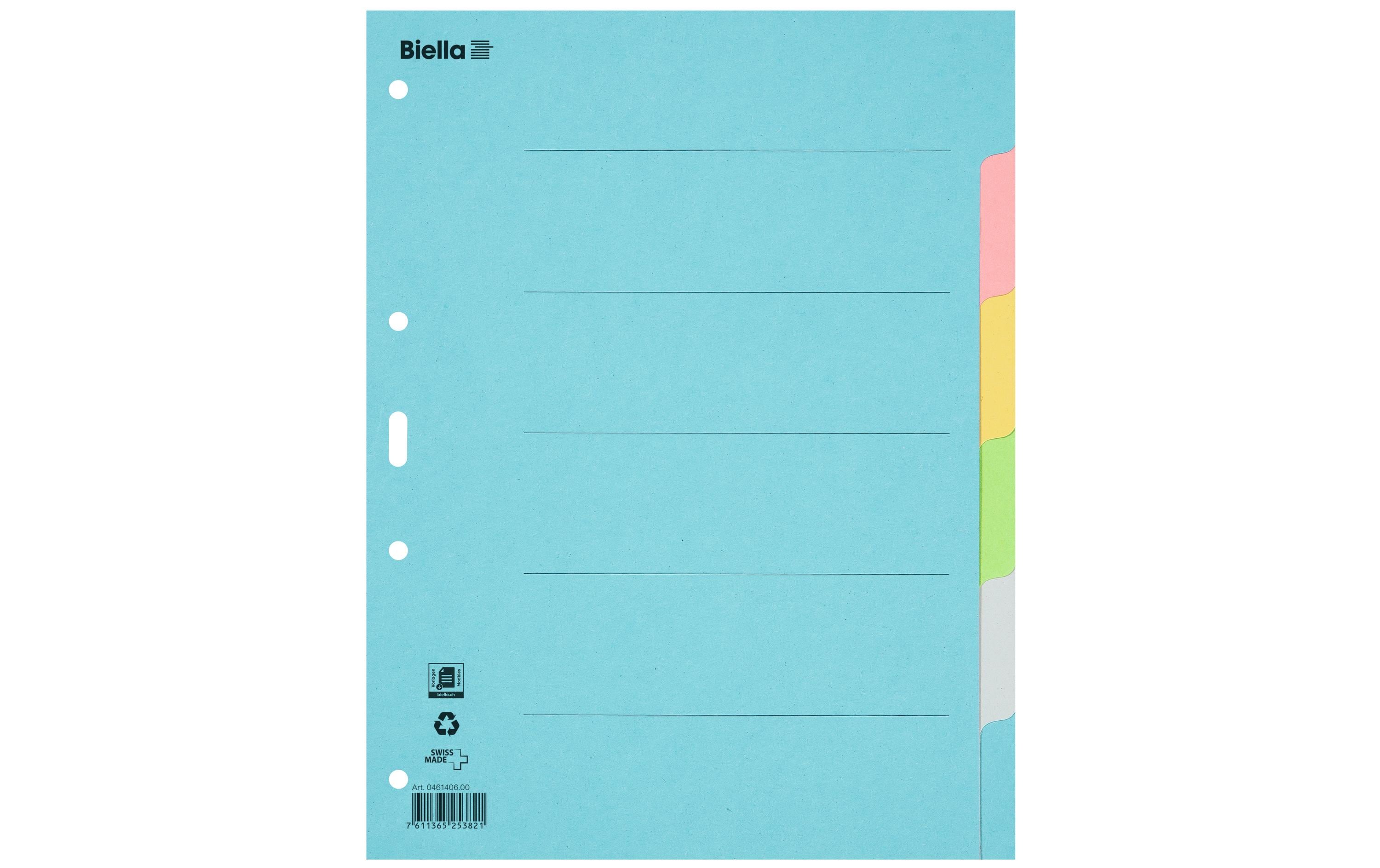 Biella Register A4 Karton 6-teilig