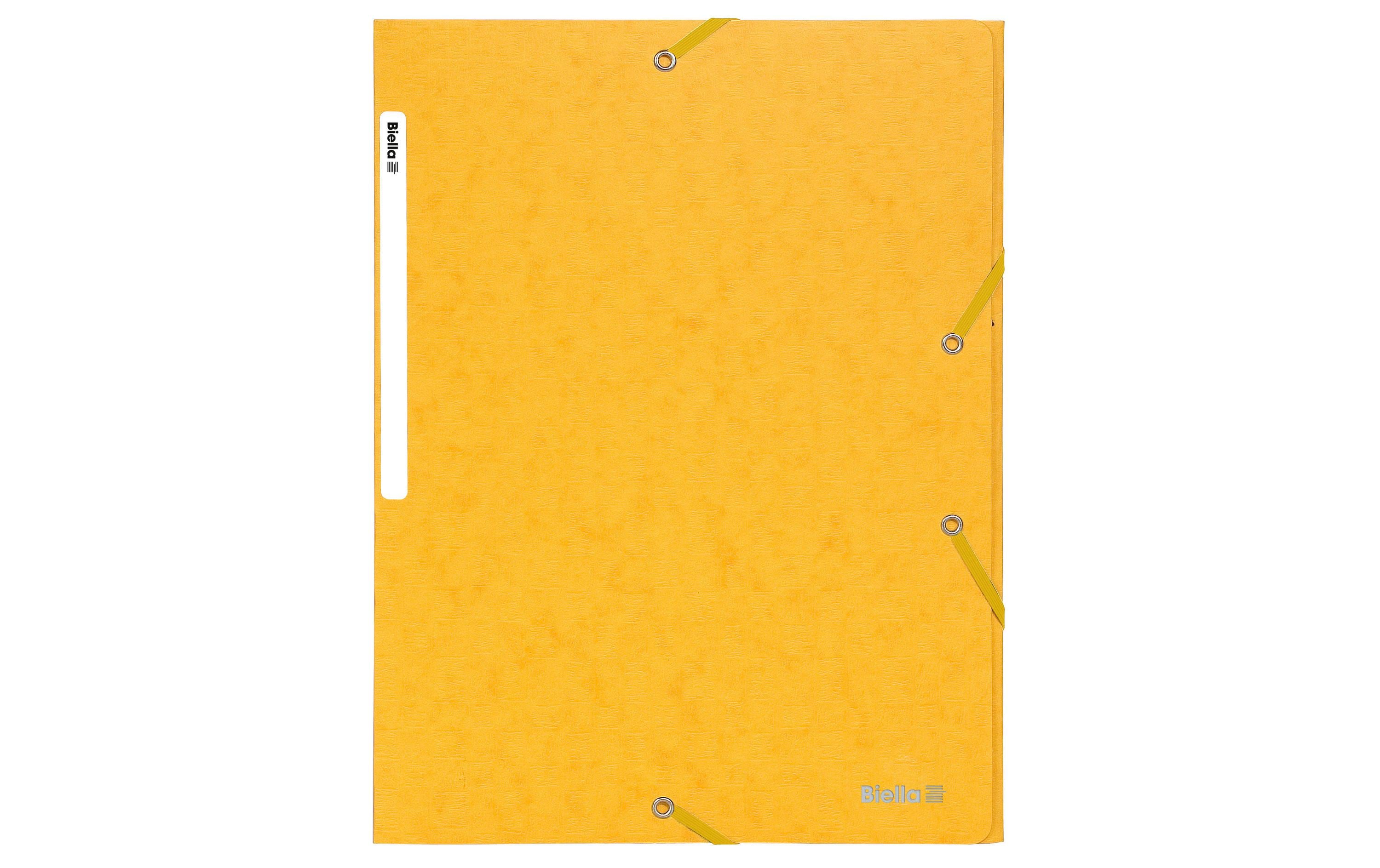 Biella Gummibandmappe A4 Gelb