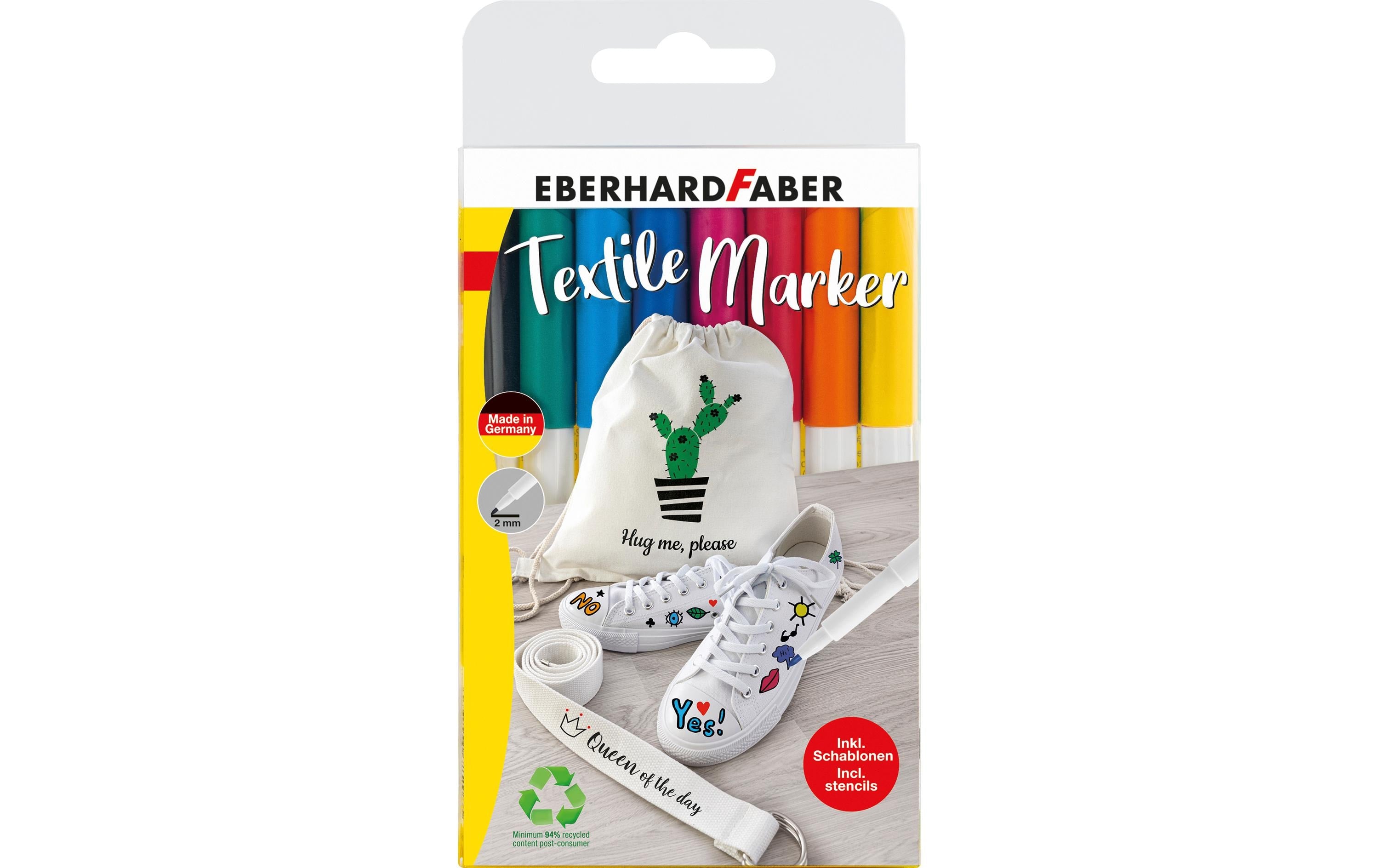 Eberhard Faber Textilmarker 8 Stück