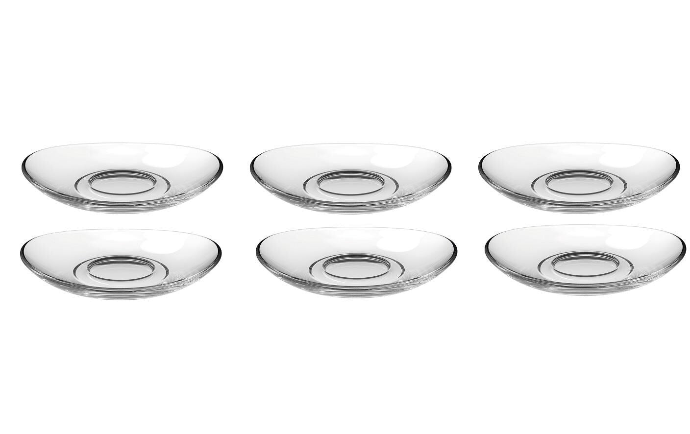 Leonardo Untertasse Napoli Ø 11 cm 6 Stück, Transparent