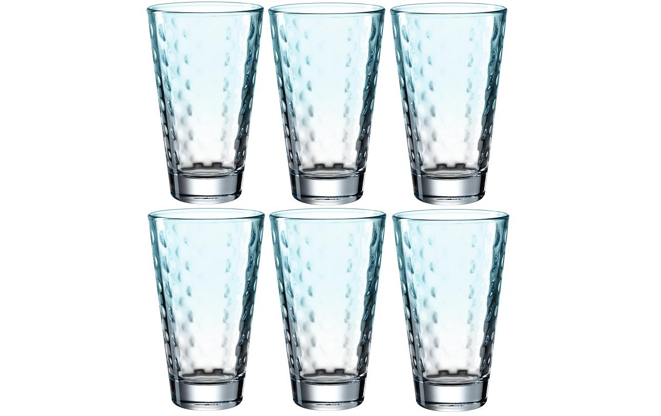 Leonardo Trinkglas Optic Pastell 300 ml, 6 Stück, Mint