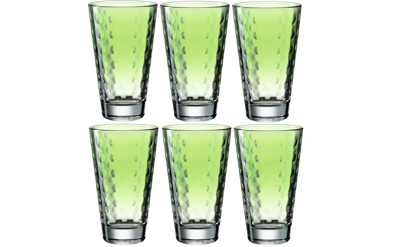 Leonardo Trinkglas Optic Pastell 300 ml, 6 Stück, Grün