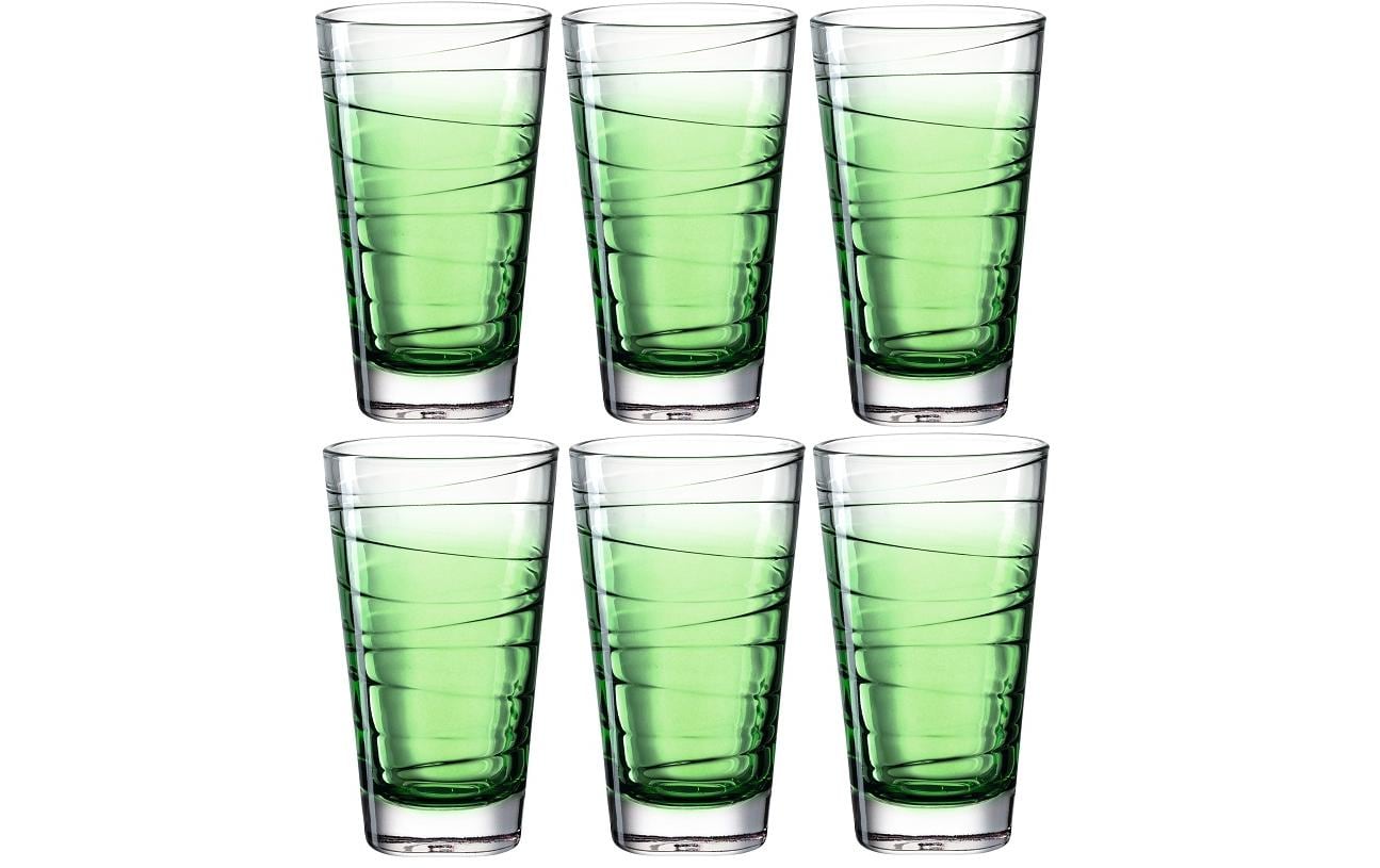 Leonardo Trinkglas Vario Struttura 280 ml, 6 Stück, Grün