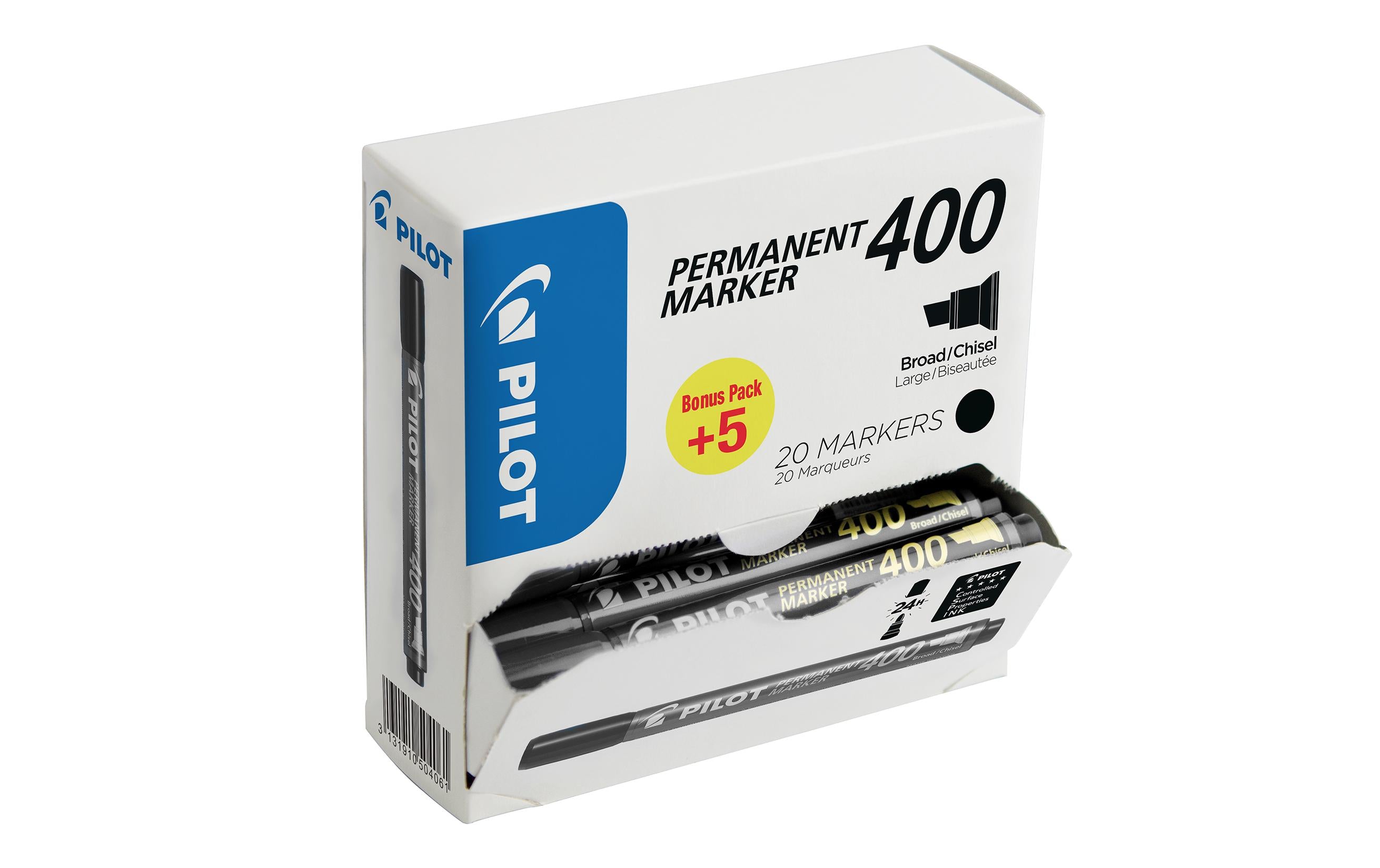 Pilot Permanent-Marker 400 XL 15+5 Gratis Schwarz